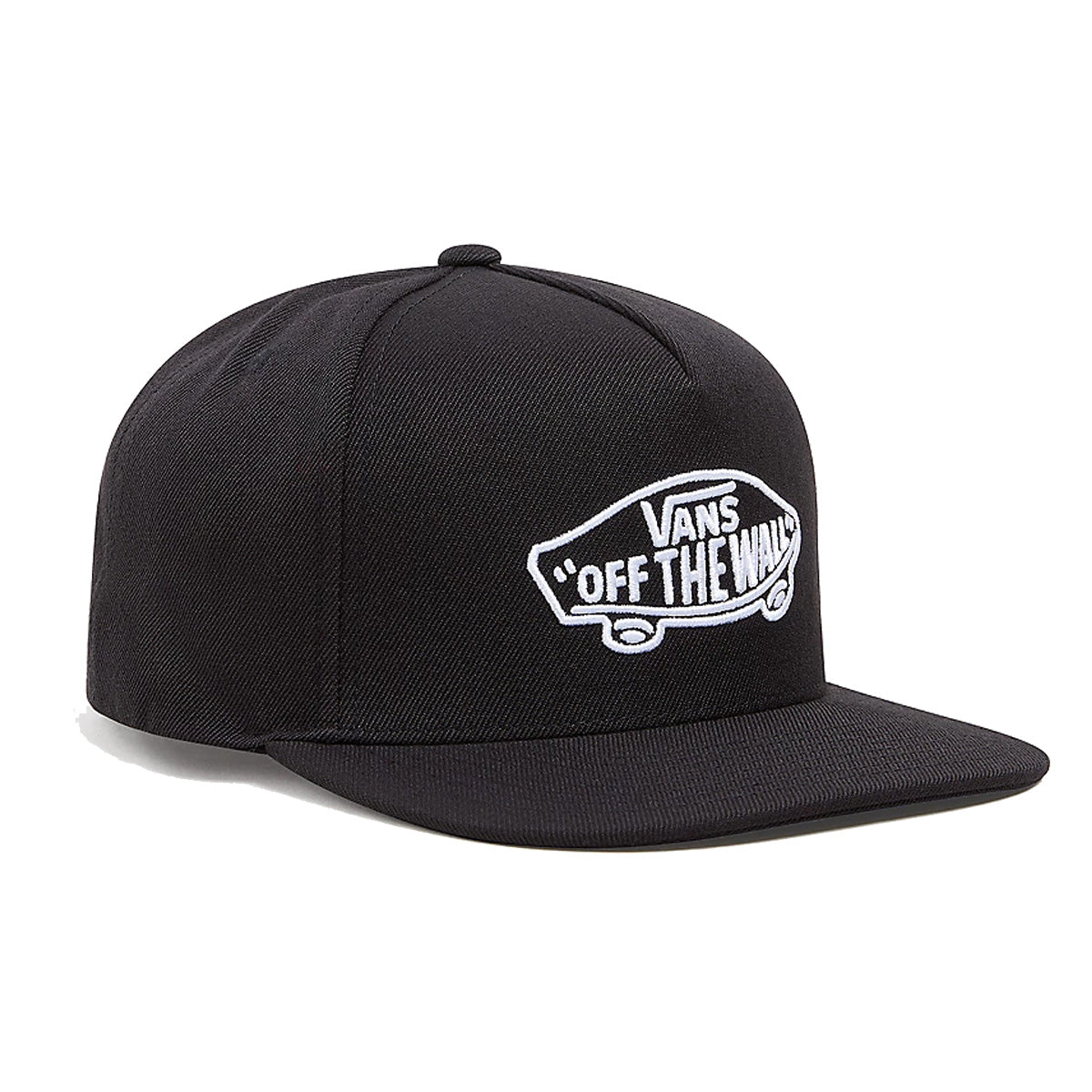 Black vans six panel cap with white vans “off the wall” logo on front and adjustable strap on back. Free uk shipping over £50