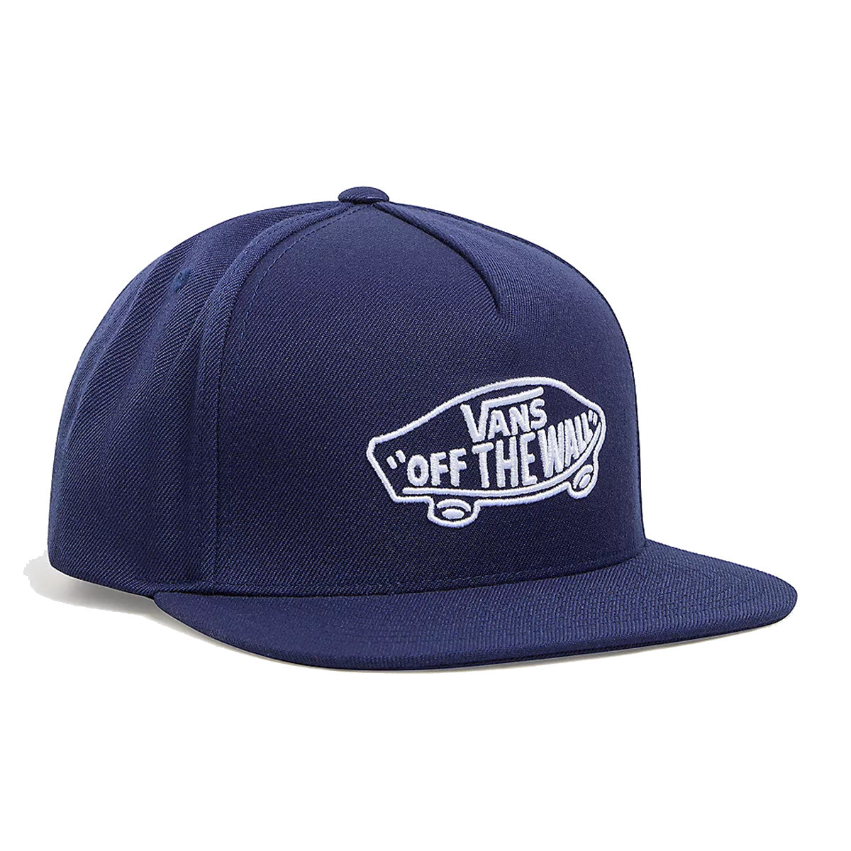 Navy blue vans six panel cap with white vans “off the wall” logo on front and adjustable strap on back. Free uk shipping over £50