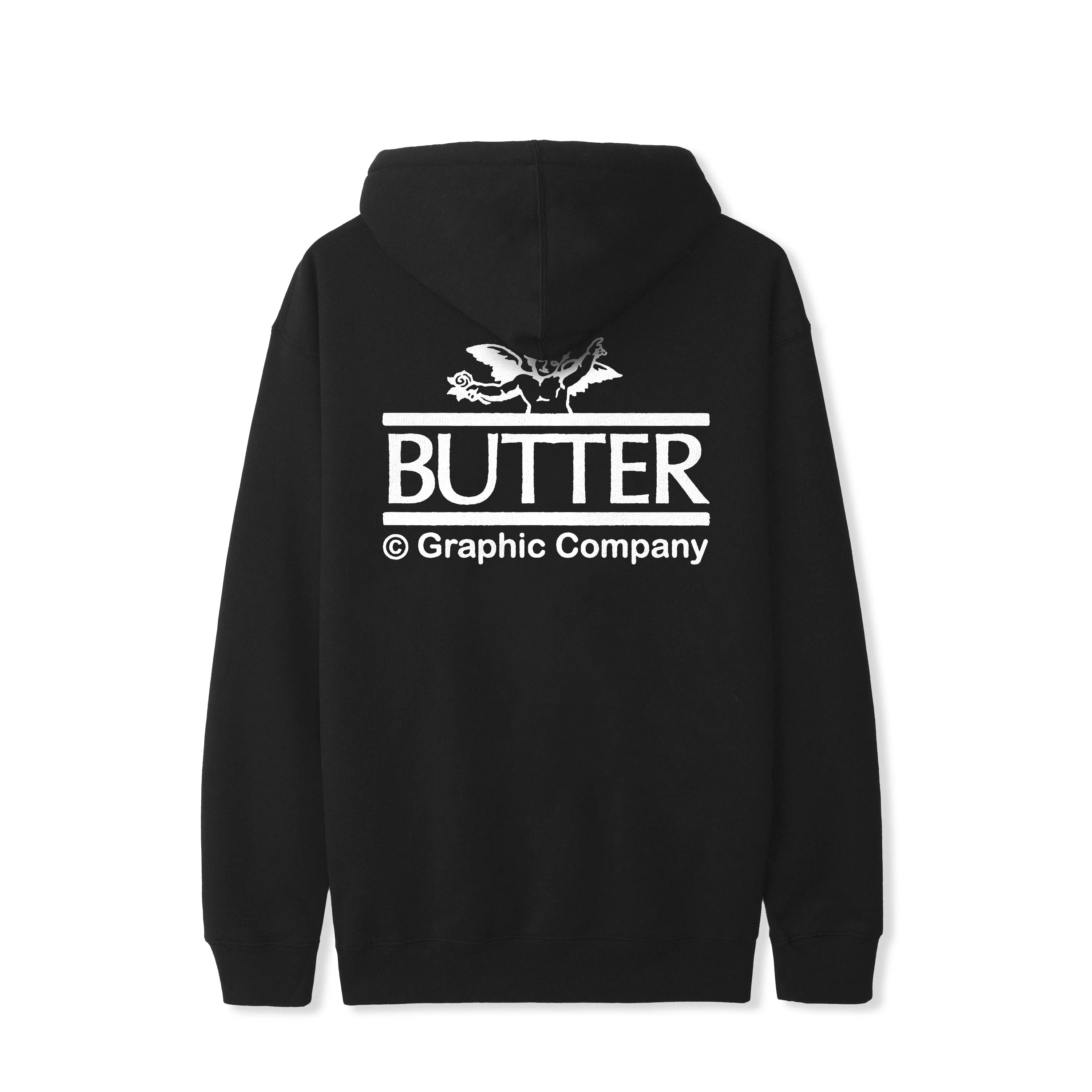 Butter Goods Cherub Hooded Sweatshirt - Black