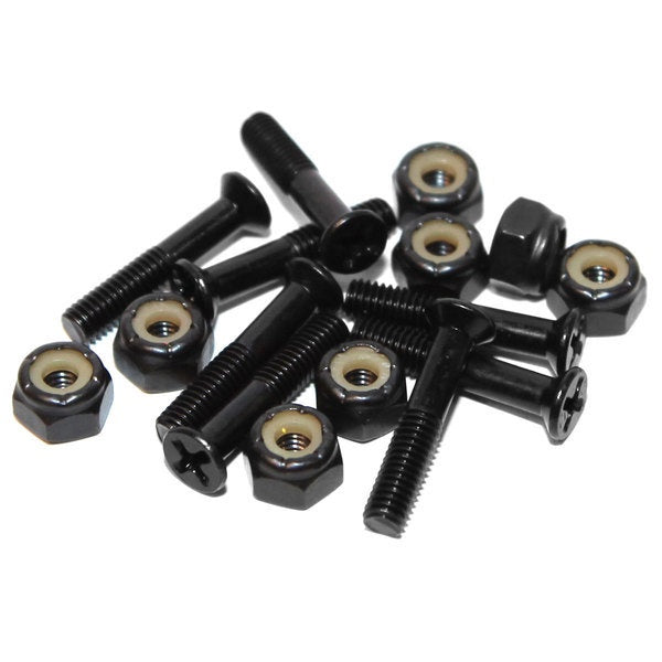 Eight, One inch skateboard truck bolts