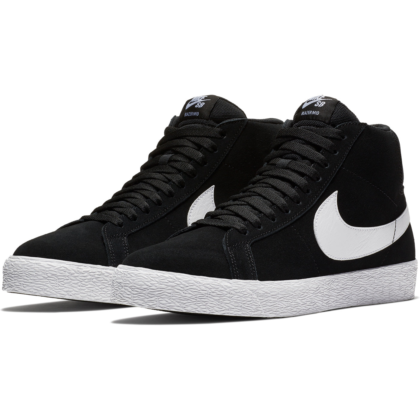 Nike SB Zoom Blazer Mid Shoes - Black/White