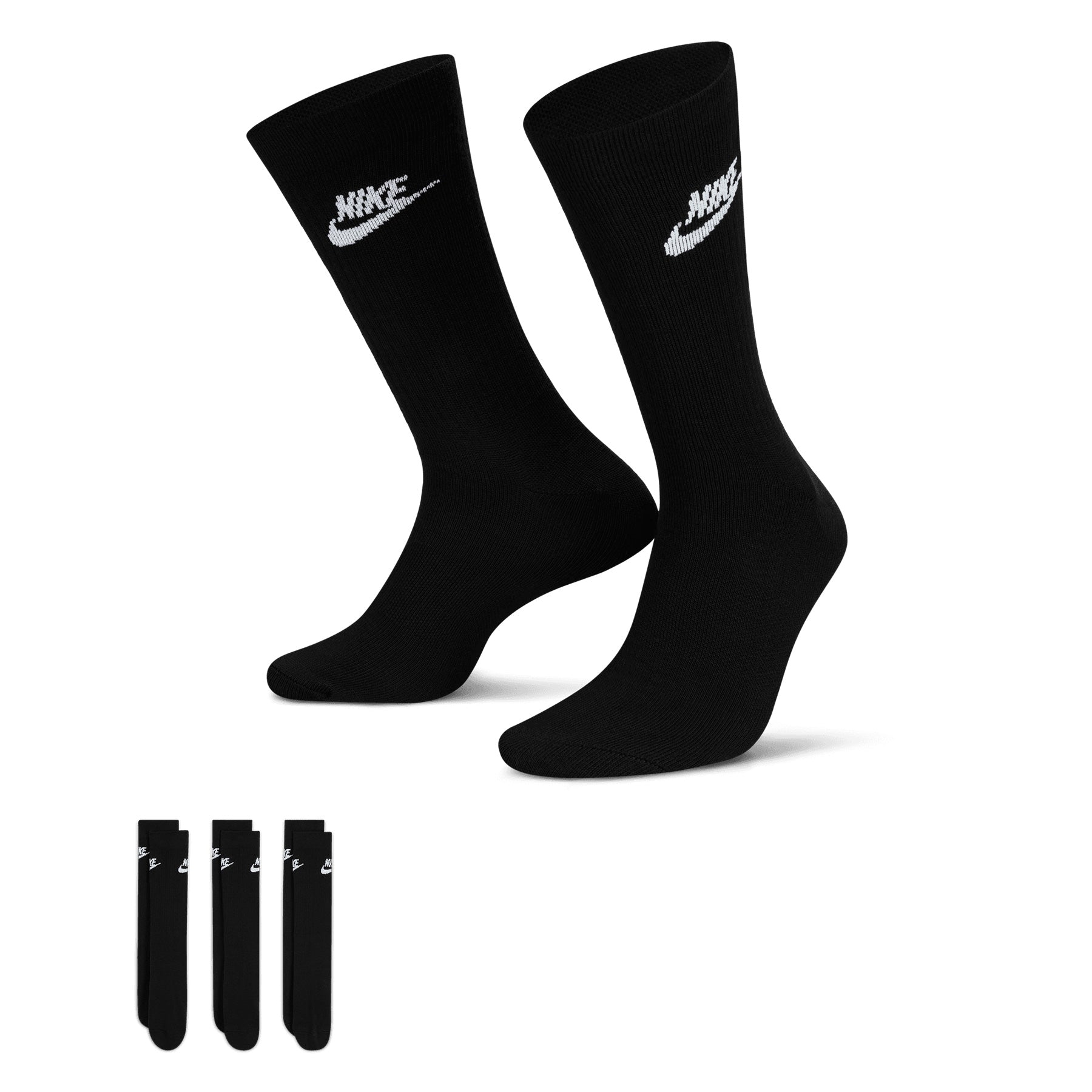 Nike Everyday Essential Crew 3 Pack Socks - Black/White