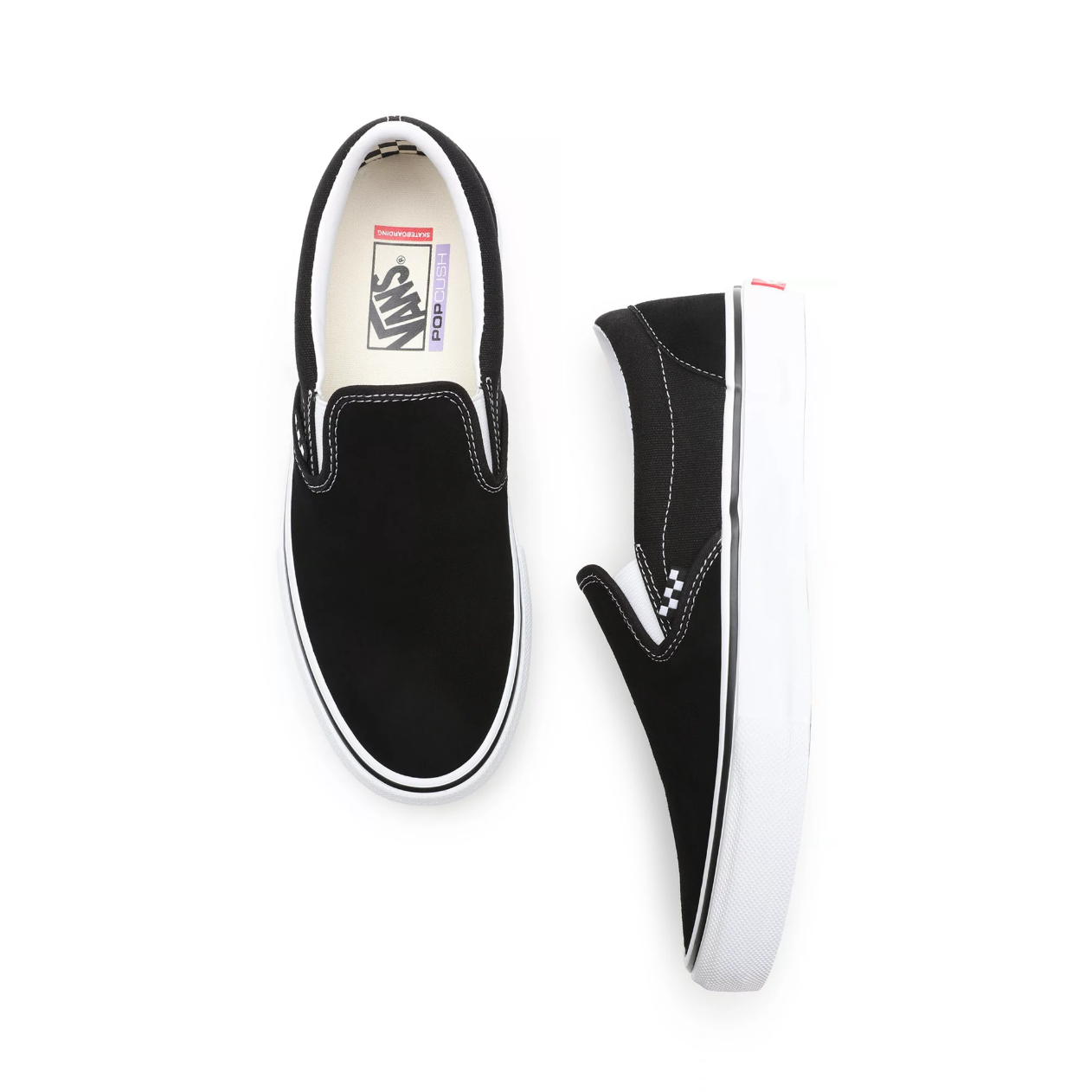 Vans Skate Slip On Shoes - Black/White