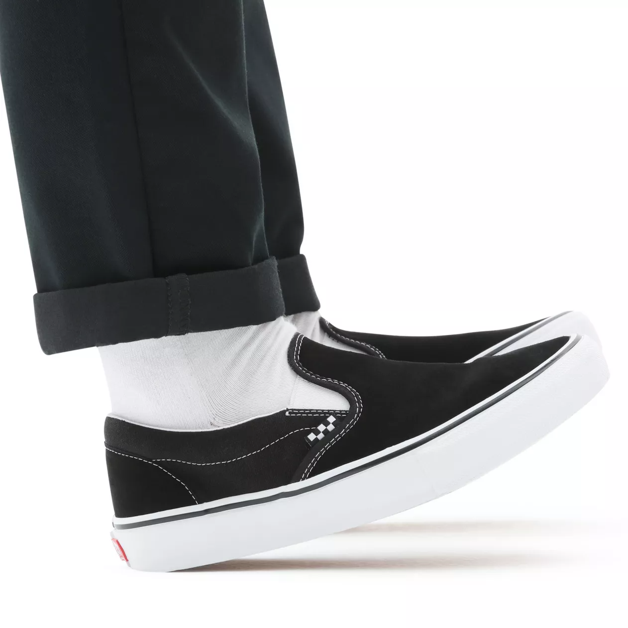 Vans Skate Slip On Shoes - Black/White