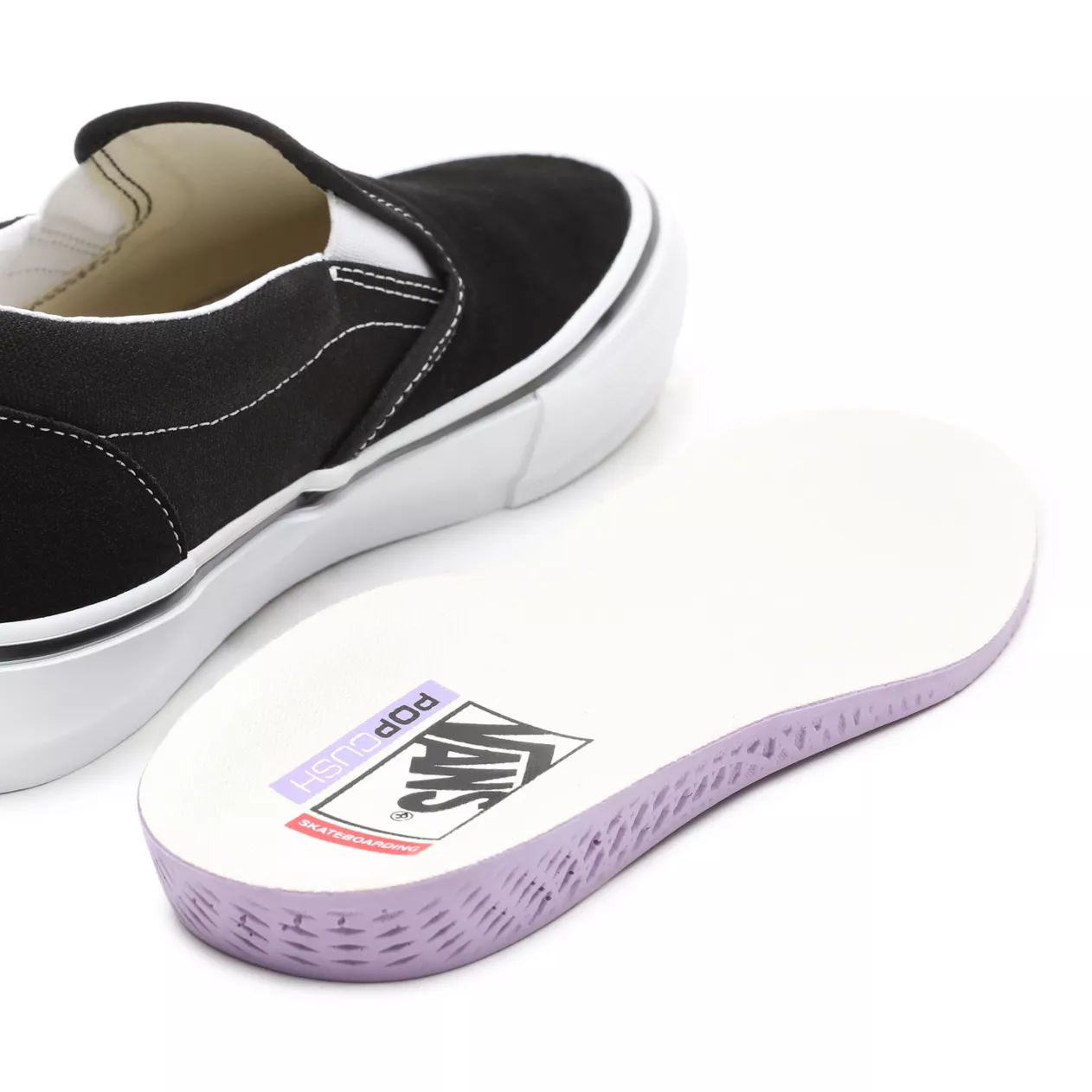 Vans Skate Slip On Shoes - Black/White