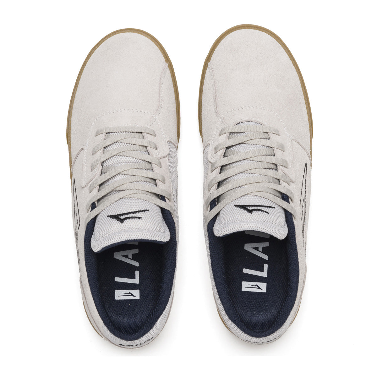 Lakai Cardiff Shoes - White/Gum