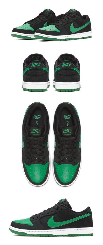 Nike SB Dunk Low J-Pack Black/Pine Green
