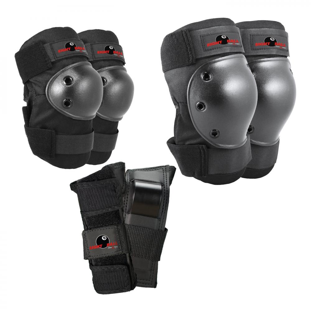 Eight Ball Pads 3 Pack Pad Set - Black