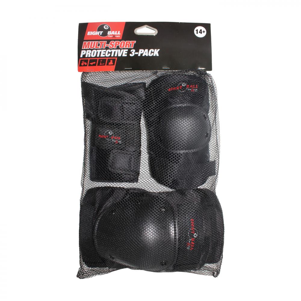 Eight Ball Pads 3 Pack Pad Set - Black