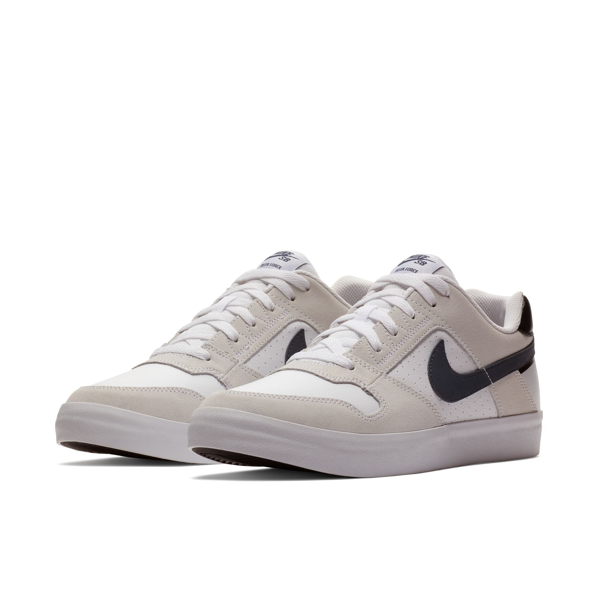 Nike SB Delta Force Vulc Shoes - White/Thunder Blue-Black