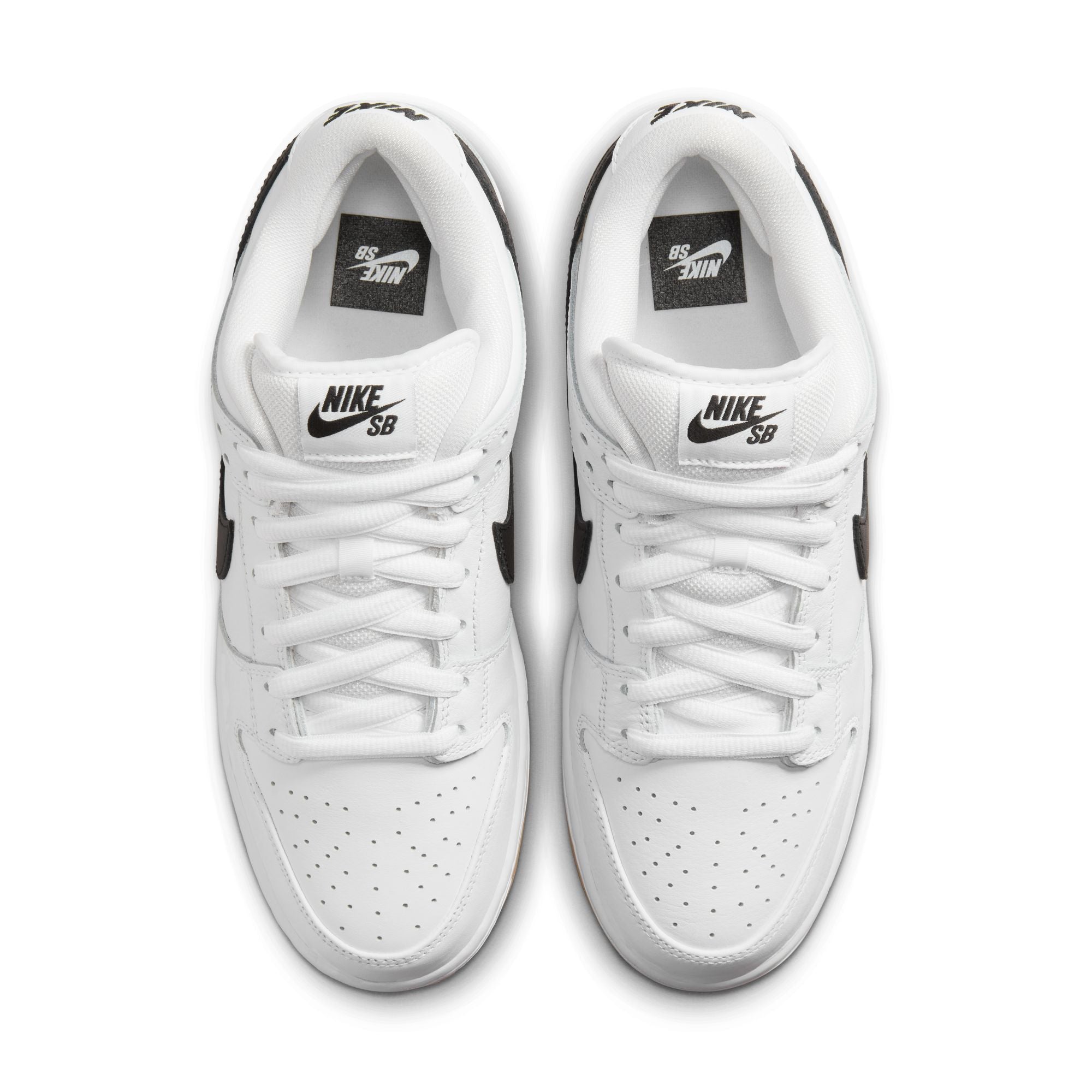 Nike SB Dunk Low Shoes - White/Black-Gum