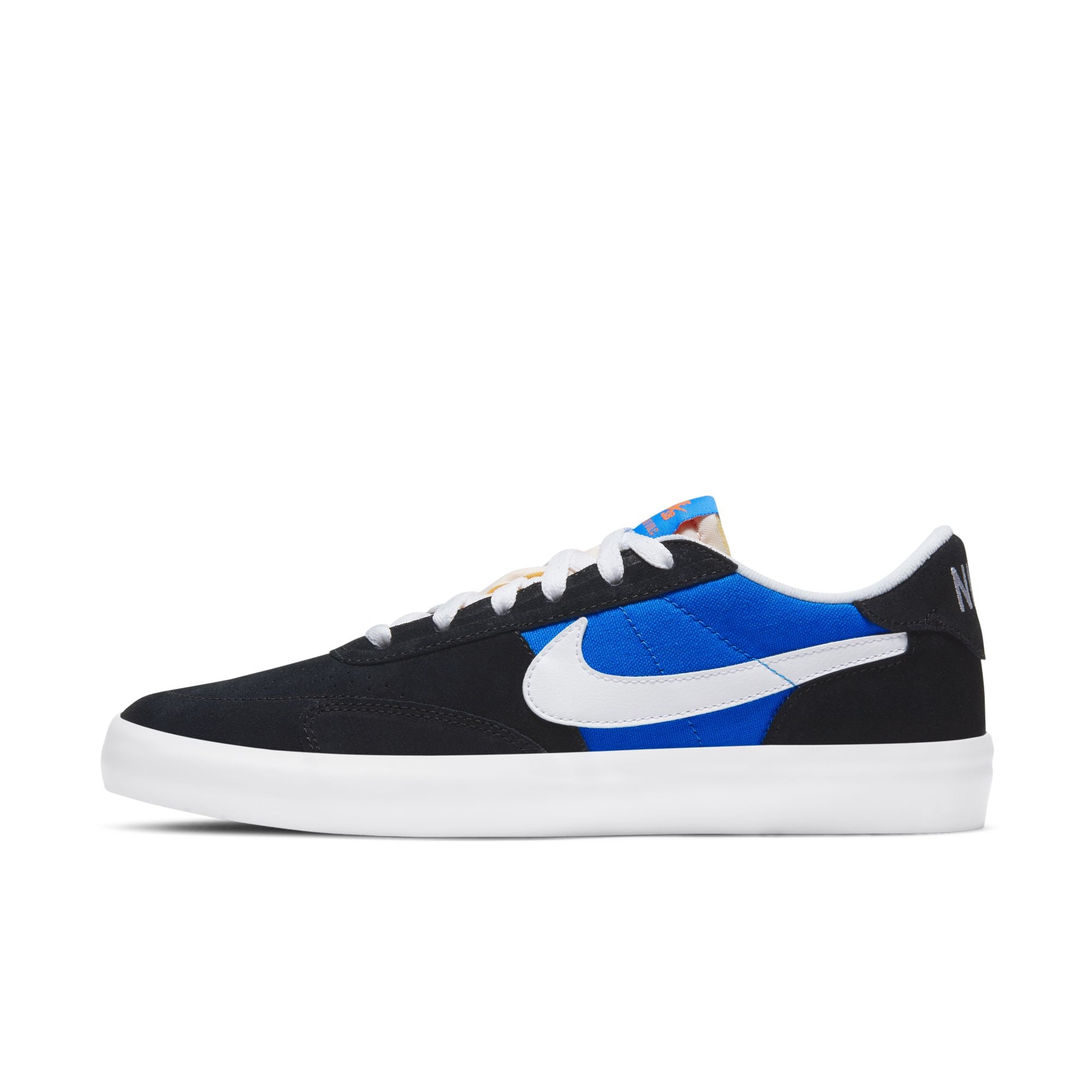 Nike SB Heritage Vulc Shoes - Black/White-Signal Blue-Safety Orange