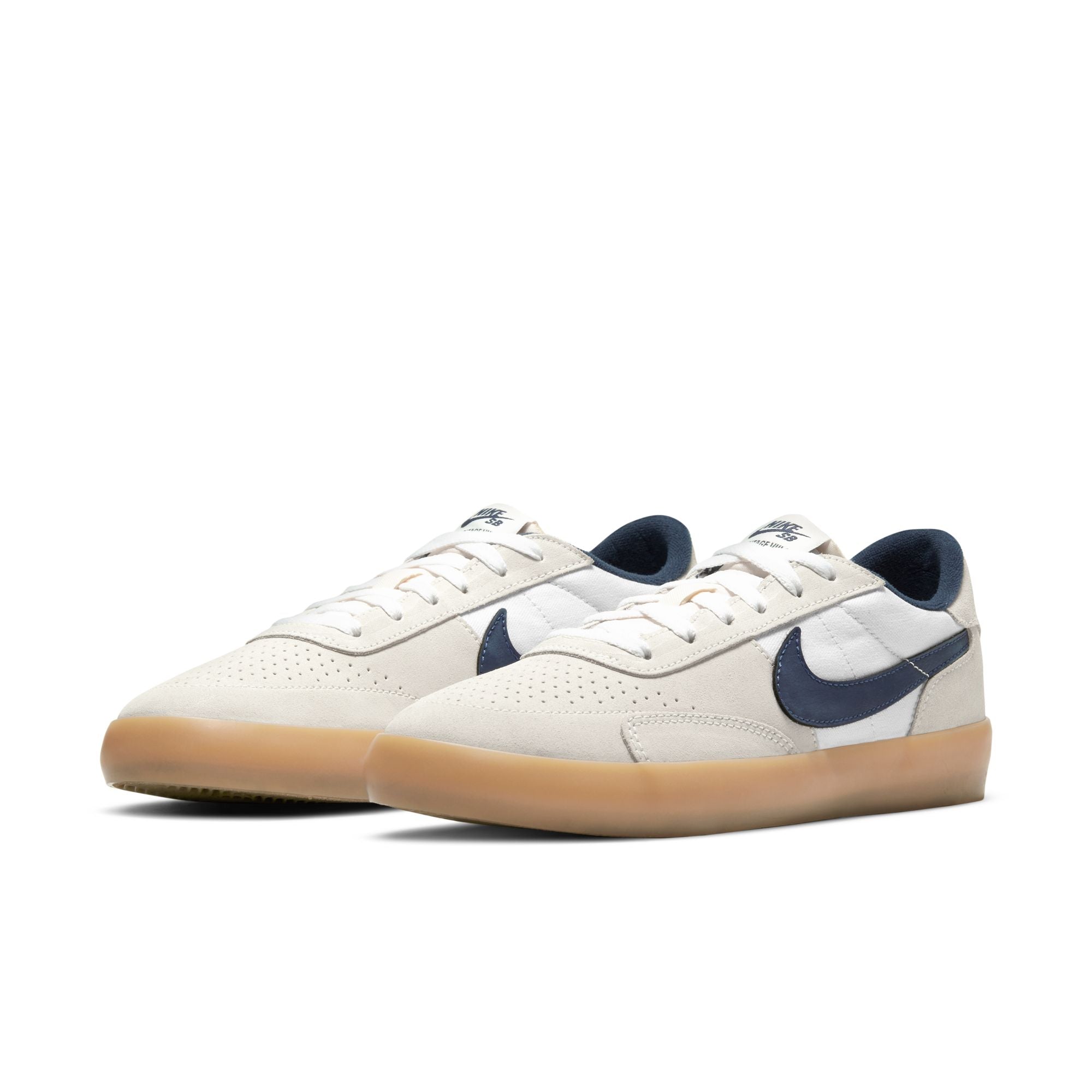 Nike SB Heritage Vulc Shoes - Summit White/Navy-White-Gum Light Brown