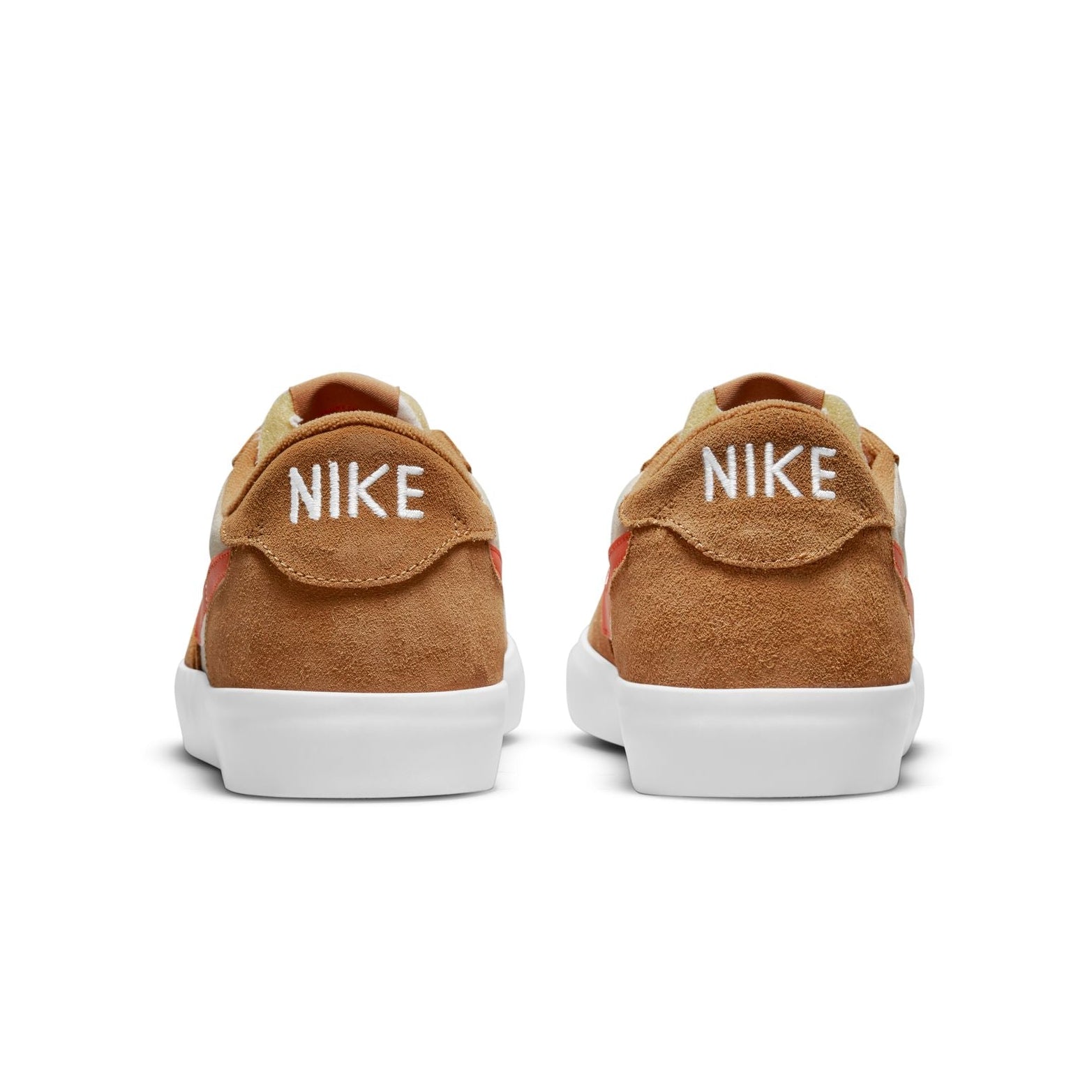 Nike SB Heritage Vulc Shoes - Flax/College Orange-Oatmeal-White