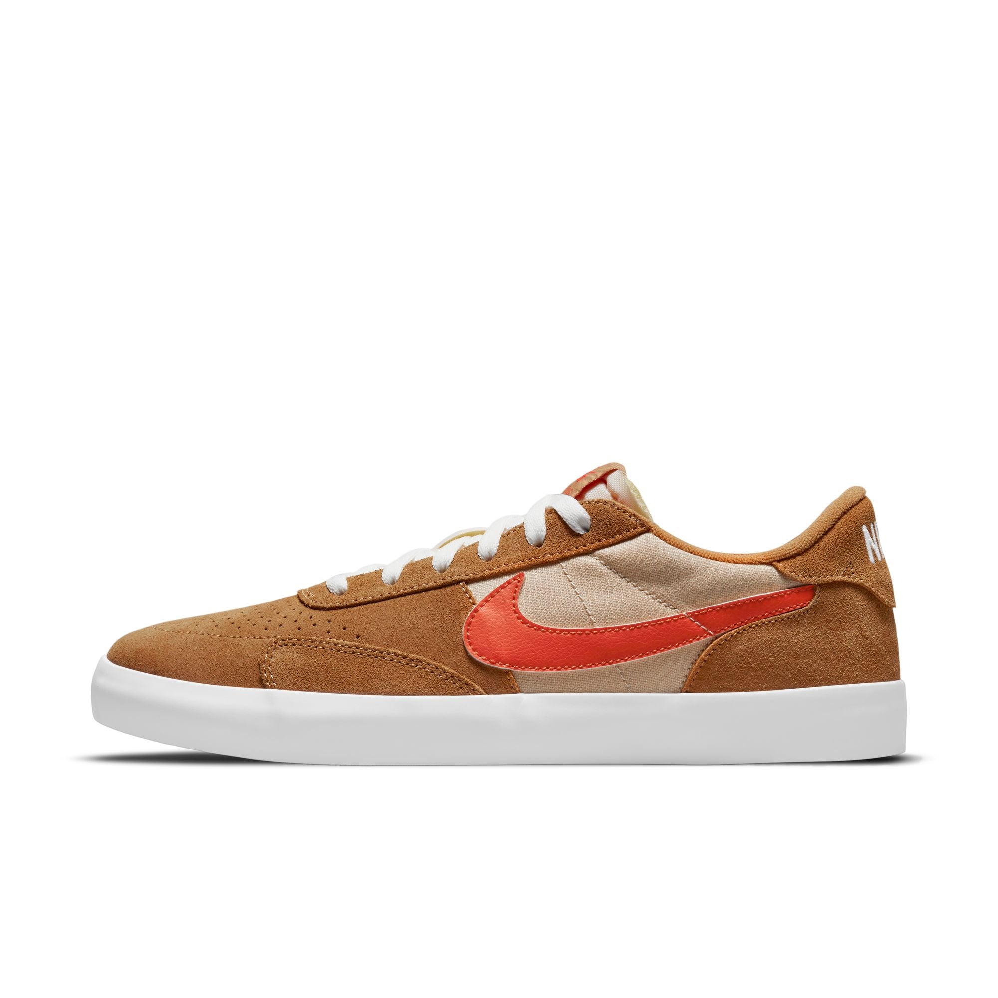Nike SB Heritage Vulc Shoes - Flax/College Orange-Oatmeal-White