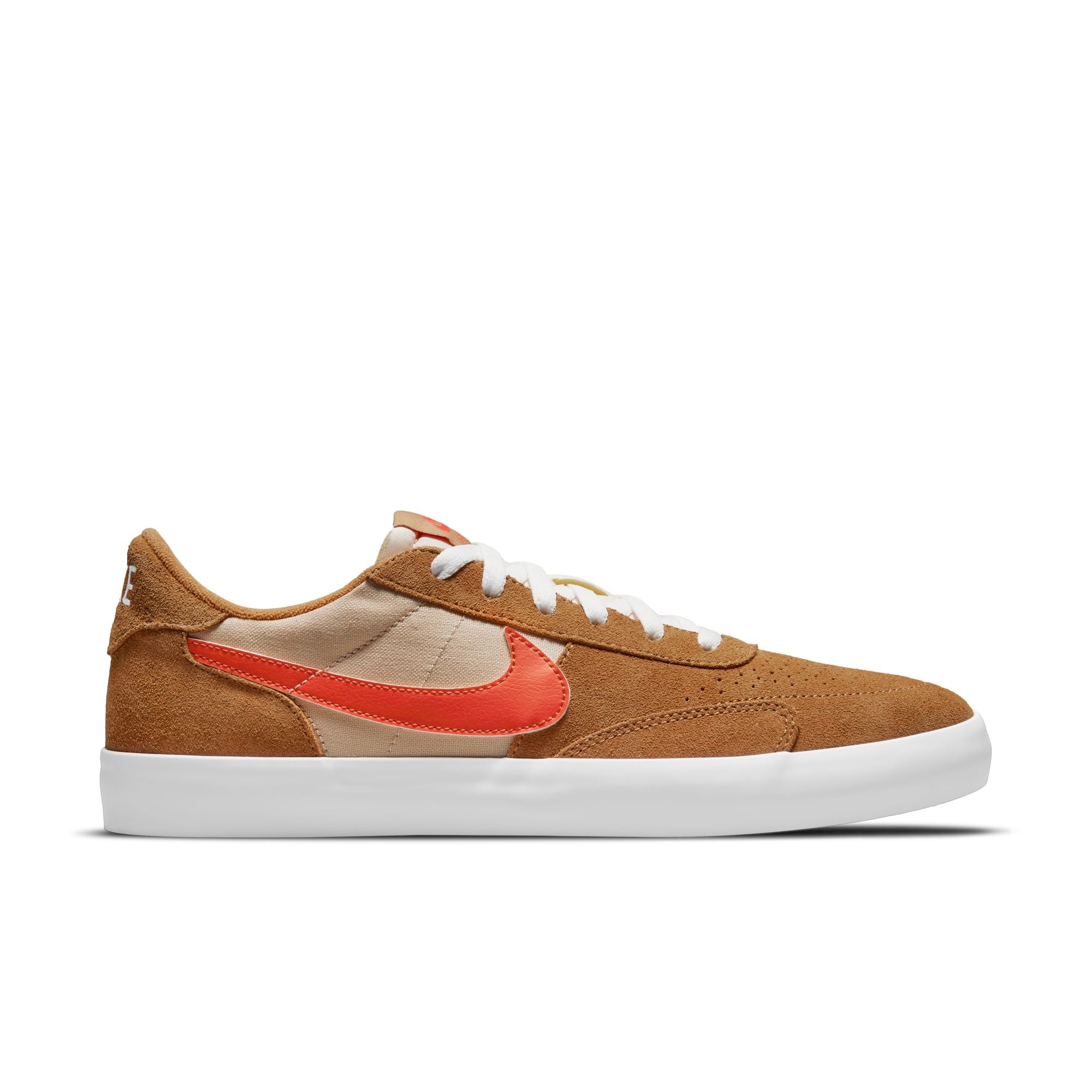 Nike SB Heritage Vulc Shoes - Flax/College Orange-Oatmeal-White