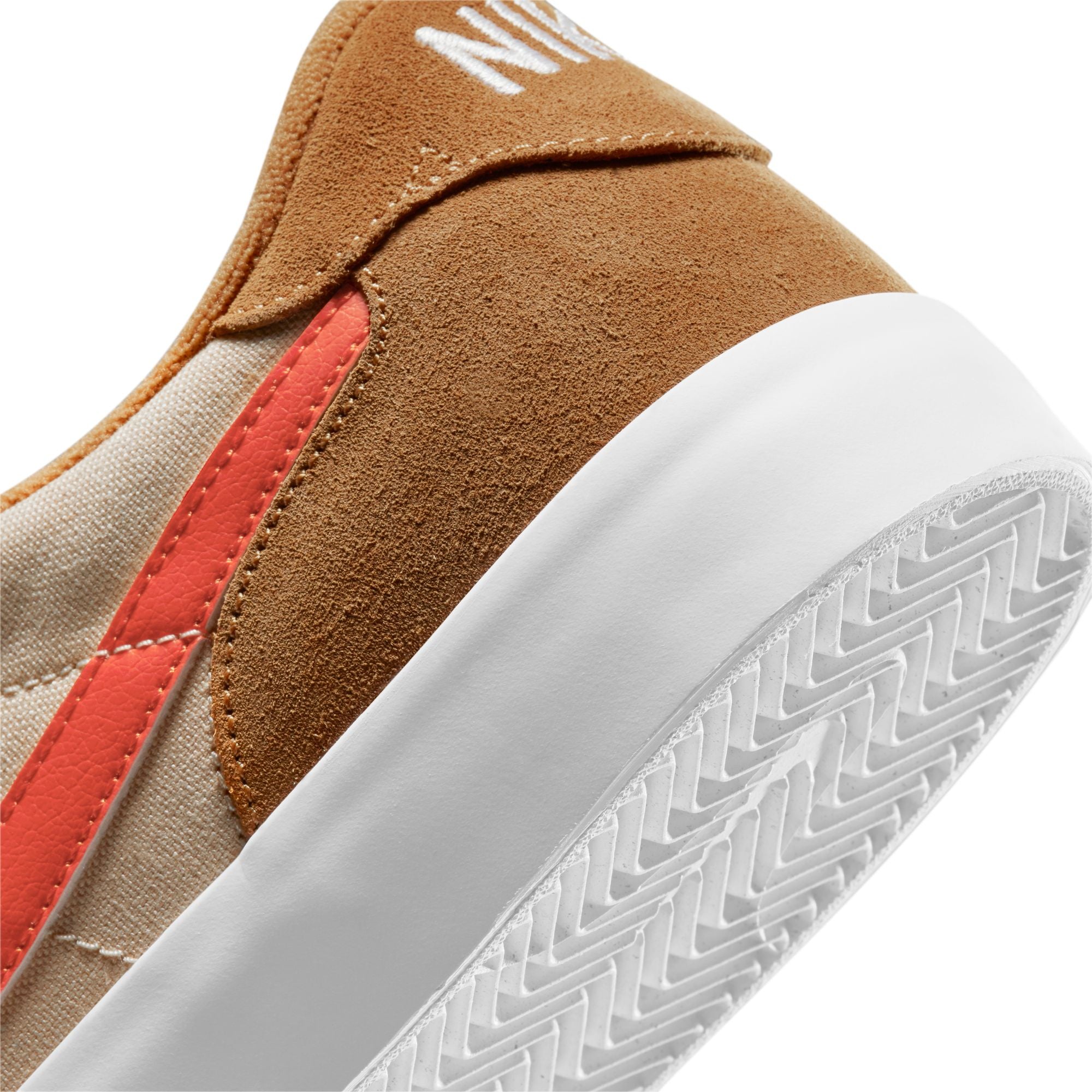 Nike SB Heritage Vulc Shoes - Flax/College Orange-Oatmeal-White