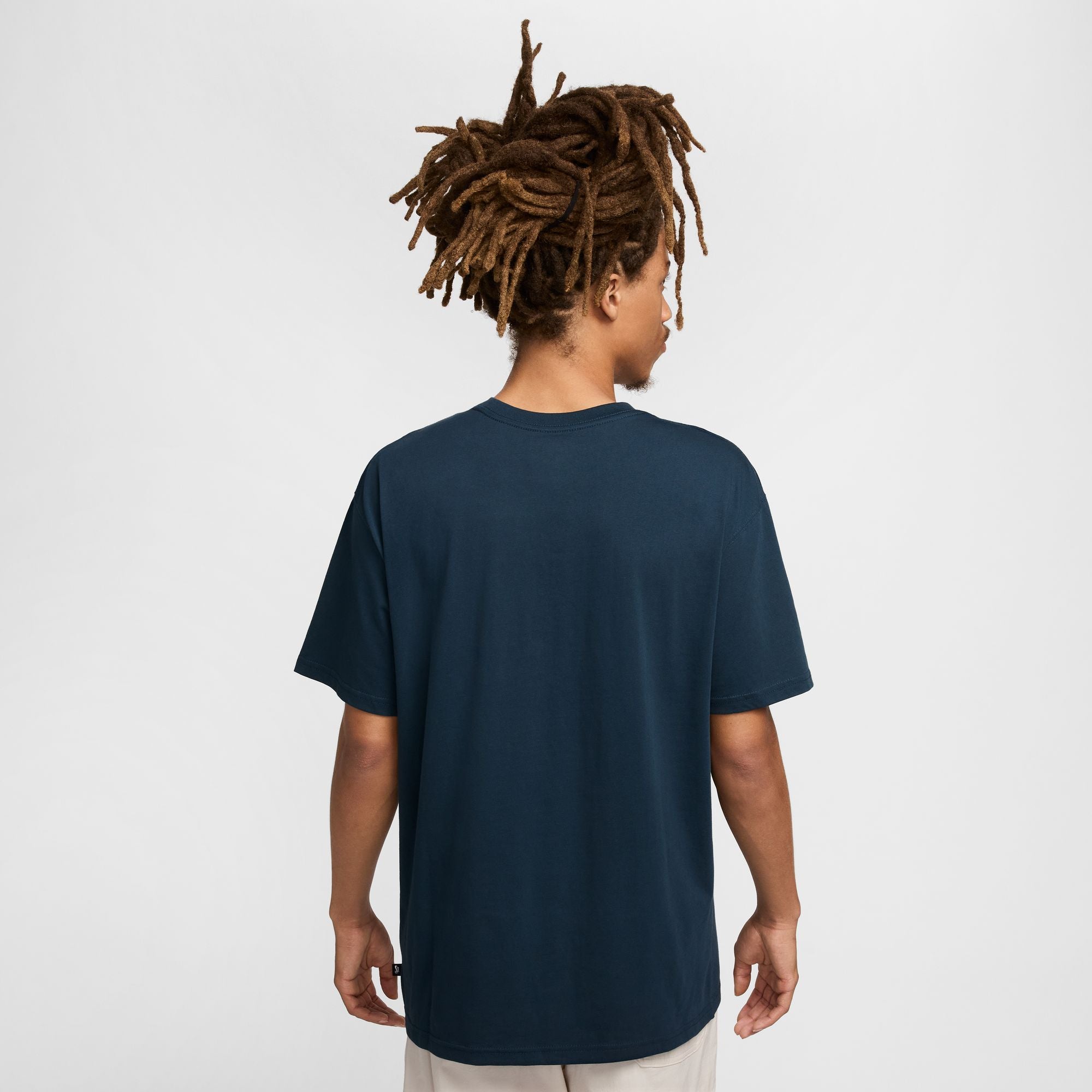 Nike SB Large Icon Logo T-shirt - Armory Navy/Yellow