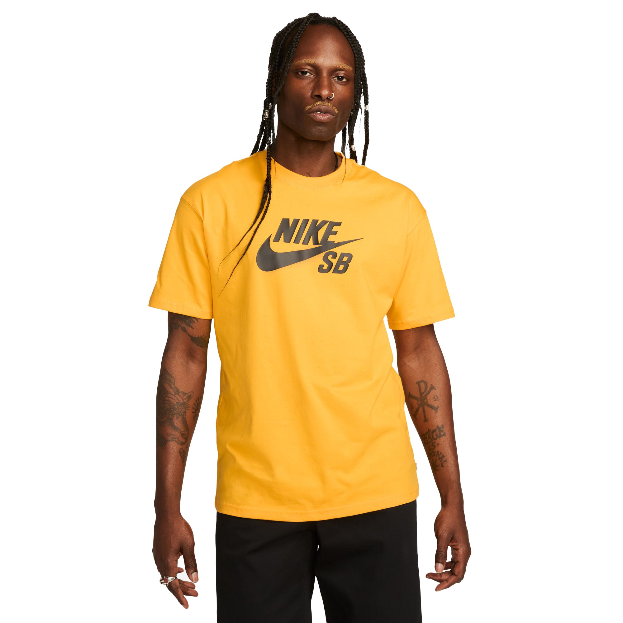 Nike SB Large Icon Logo T-shirt - University Gold