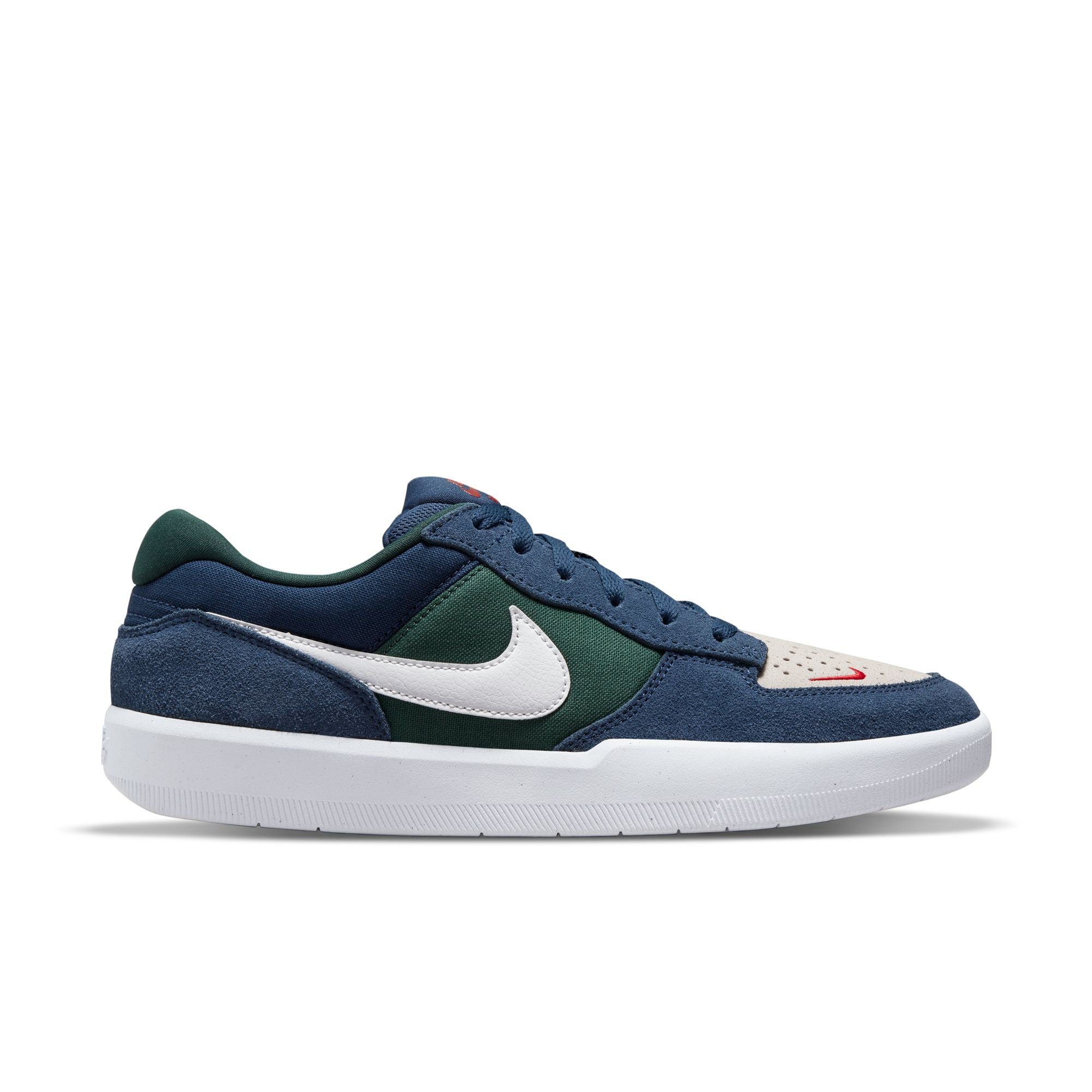 Nike SB Force 58 Shoes - Navy/Summit White-Noble Green