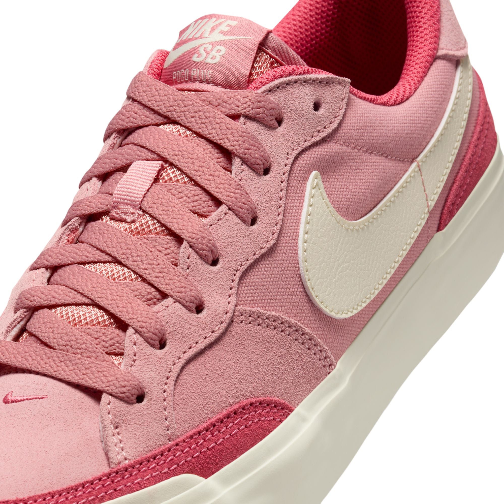 Nike SB Pogo Plus Shoes - Red Stardust/Coconut Milk-Adobe