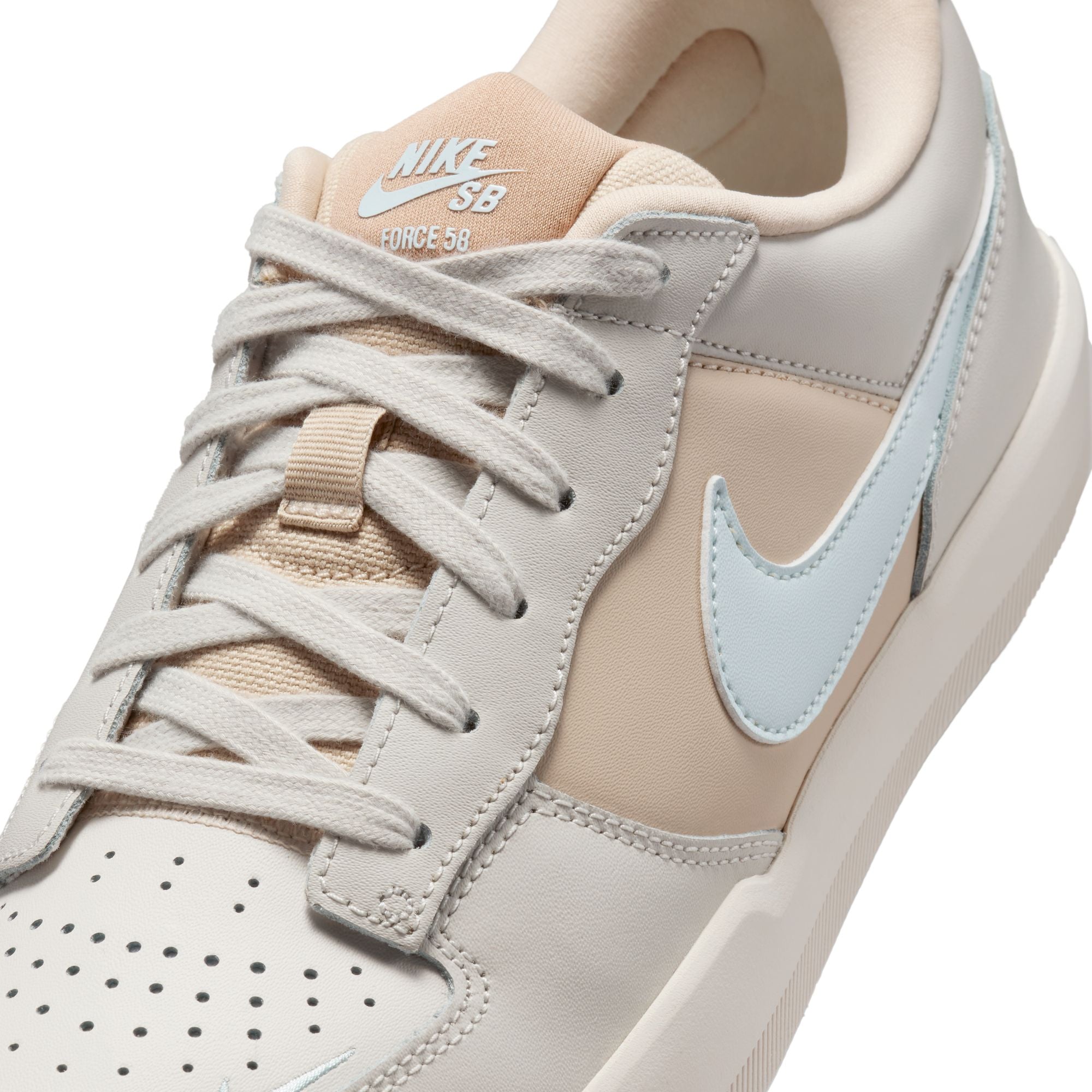 Nike SB Force 58 Premium Shoes - Light Bone/Glacier Blue-Hemp