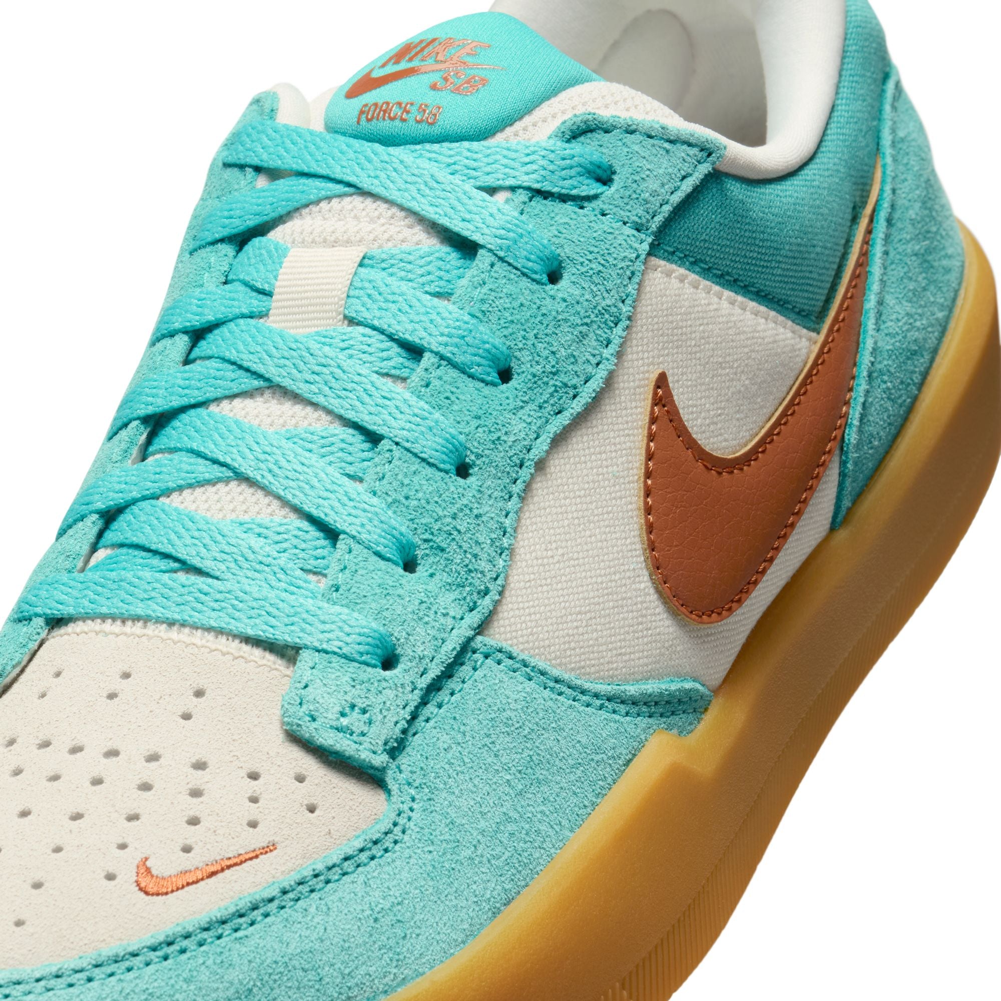 Nike SB Force 58 Shoes - Green Frost/Dark Russet-Phantom