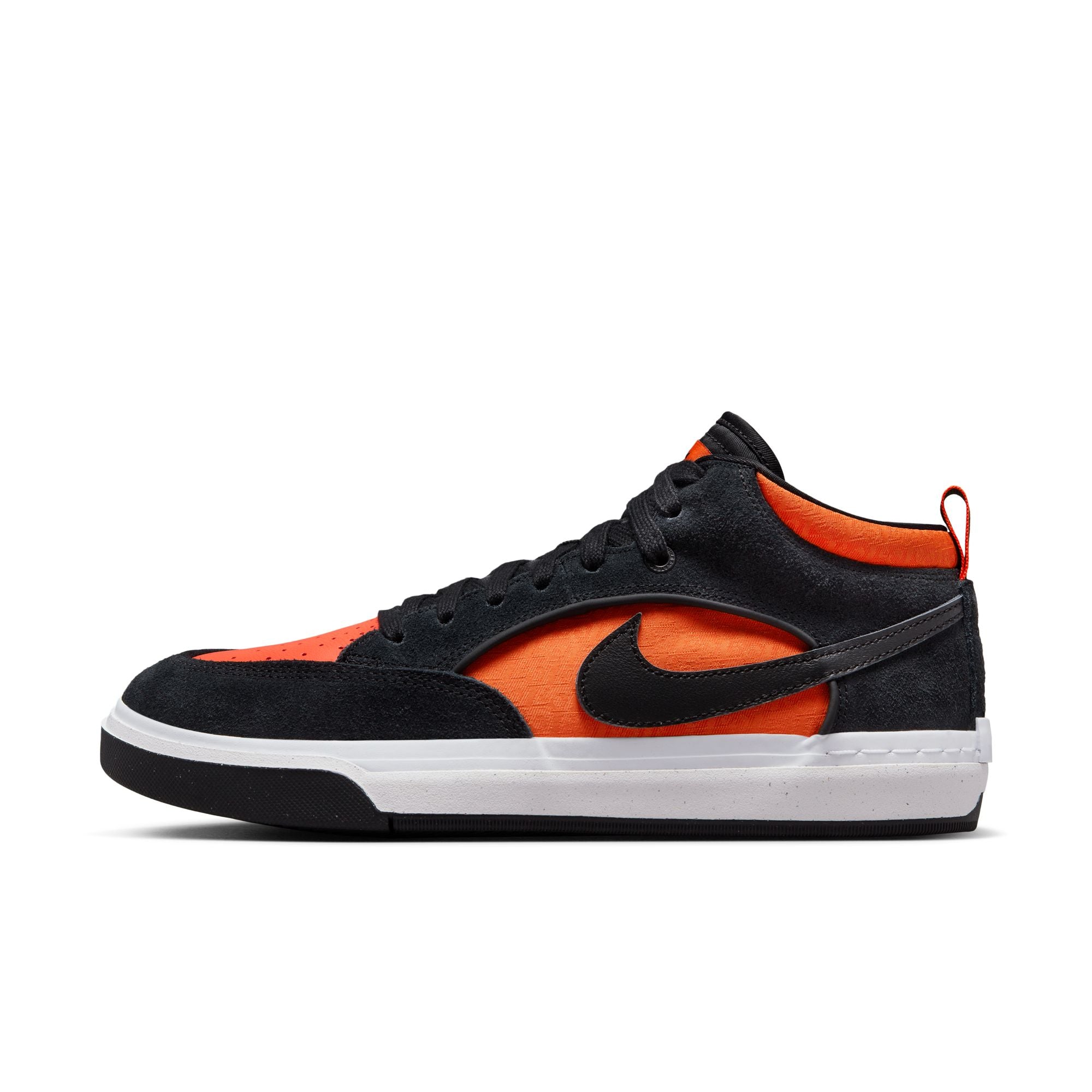 Nike SB Leo Baker React Shoes - Black/Black-Orange-Electro Orange