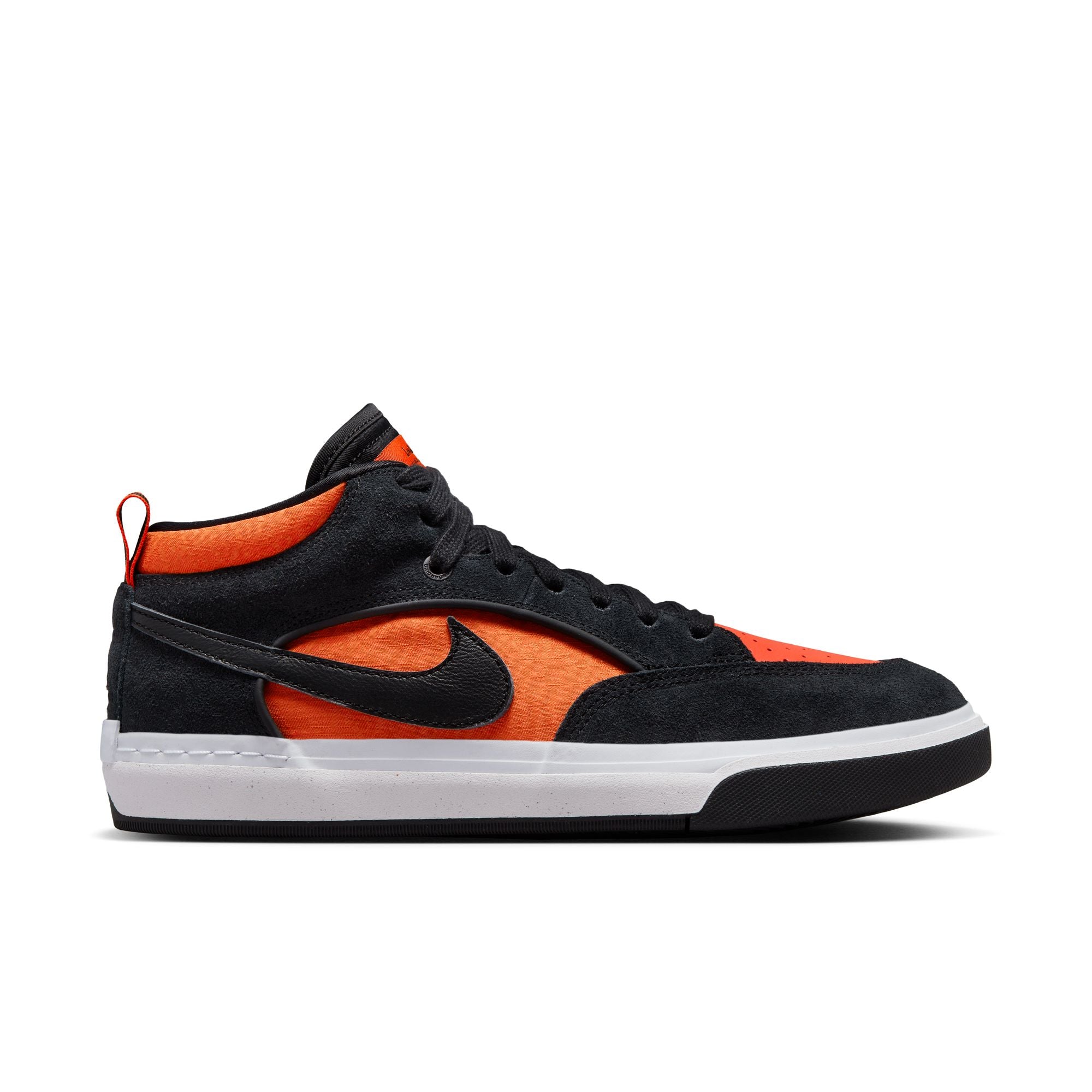 Nike SB Leo Baker React Shoes - Black/Black-Orange-Electro Orange