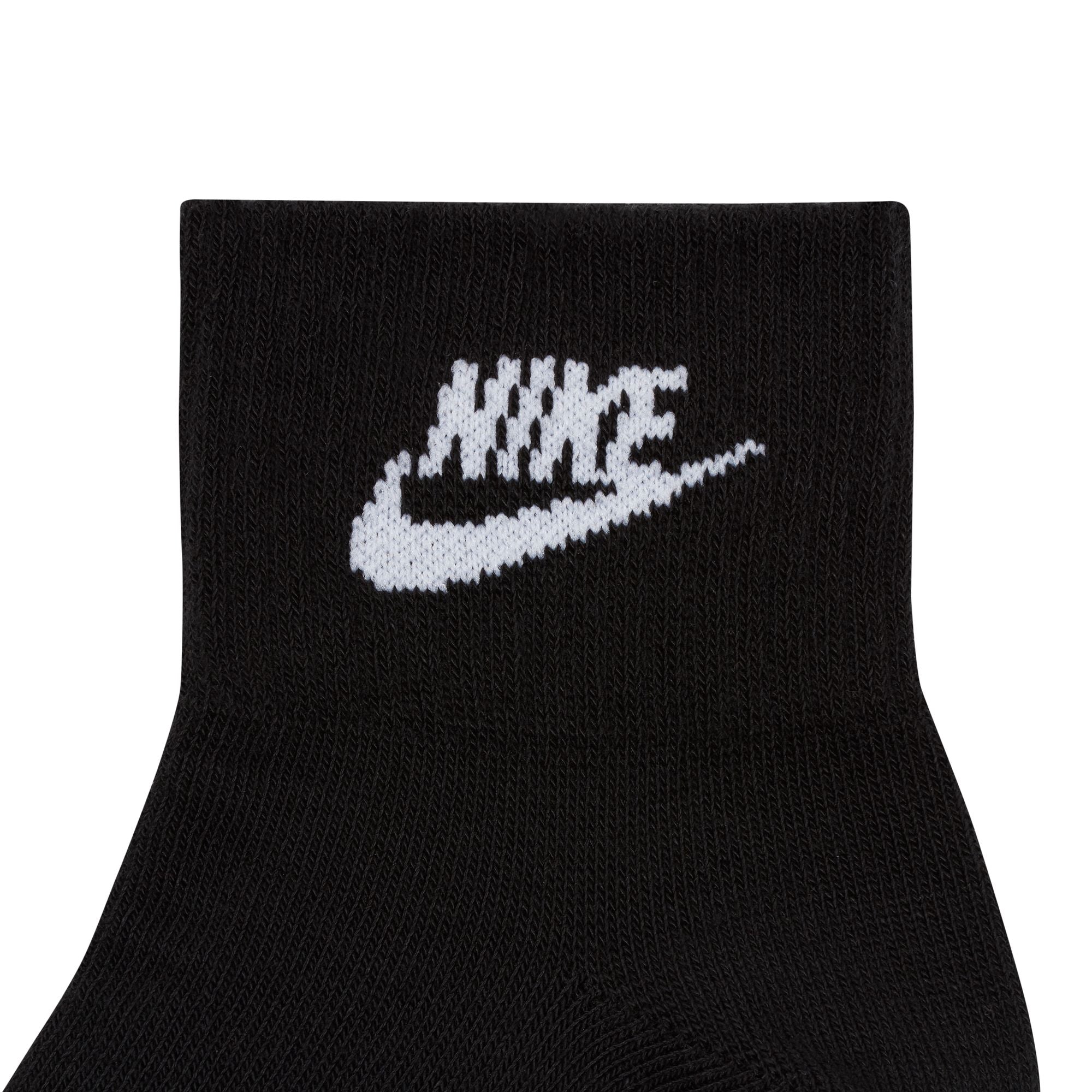 Nike Everyday Essential Ankle 3 Pack Socks - Black/White