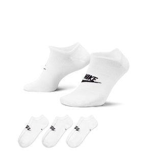 Nike Everyday Essential No Show 3 Pack Socks - White/Black