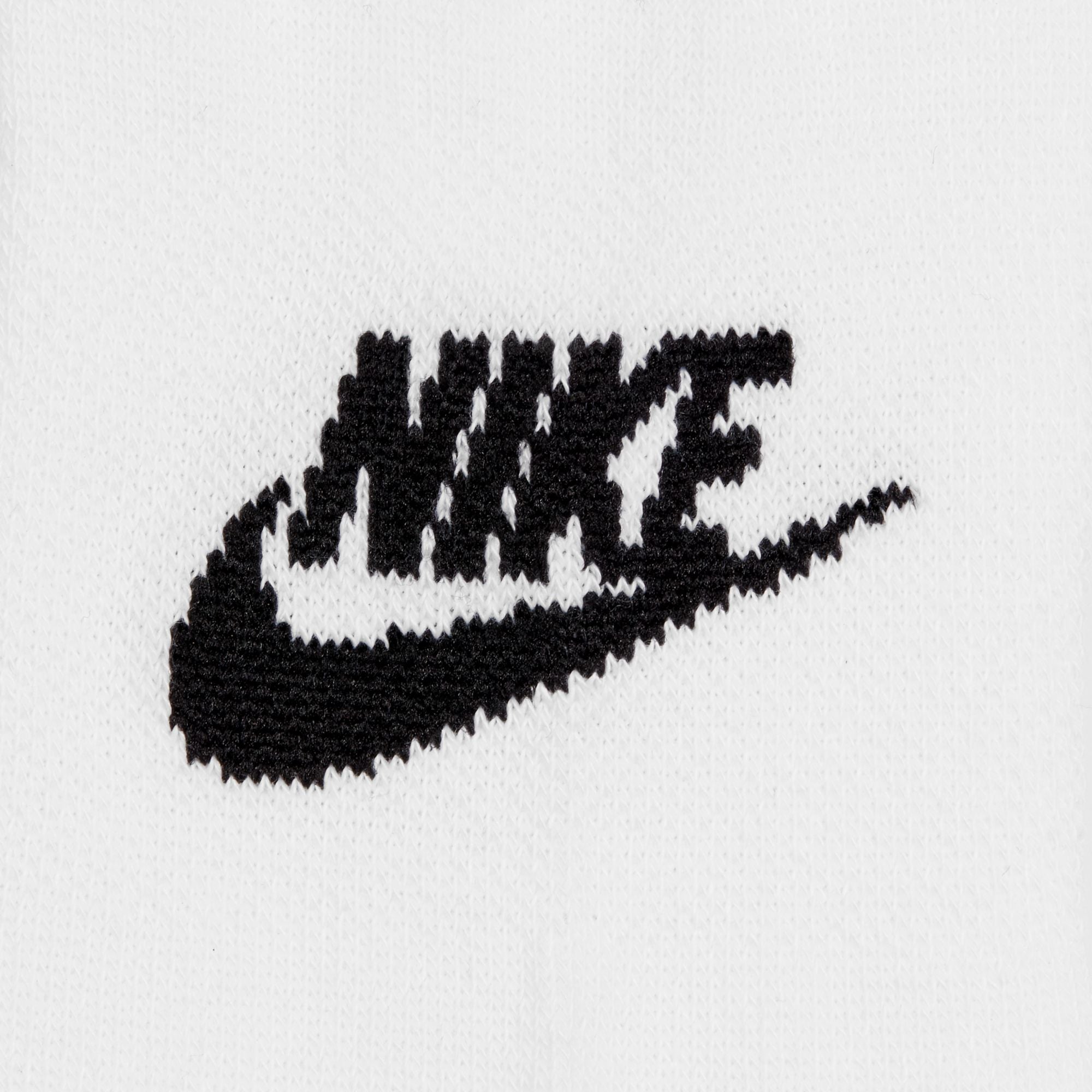 Nike Everyday Essential No Show 3 Pack Socks - White/Black