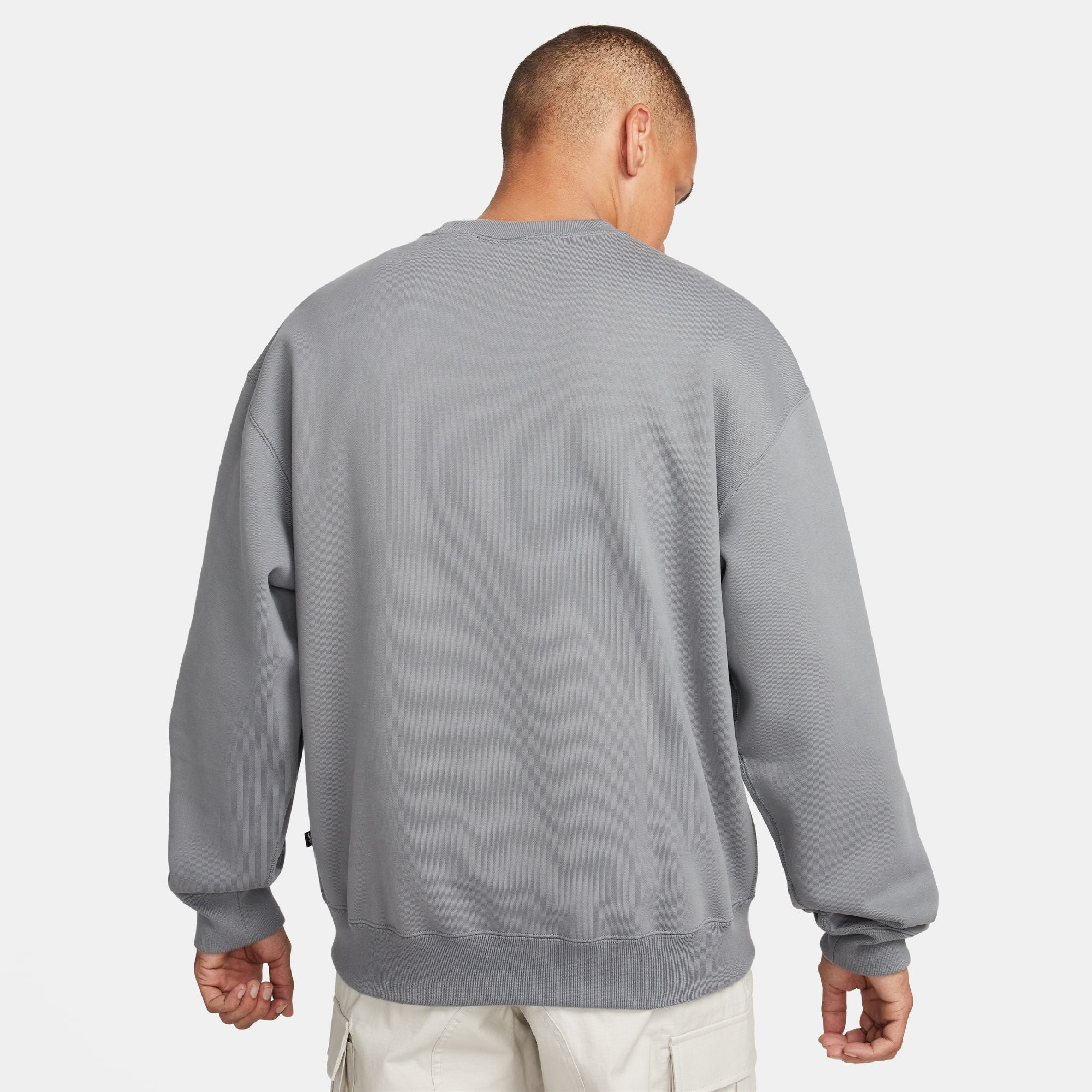 Gray nike outlet crewneck sweatshirt