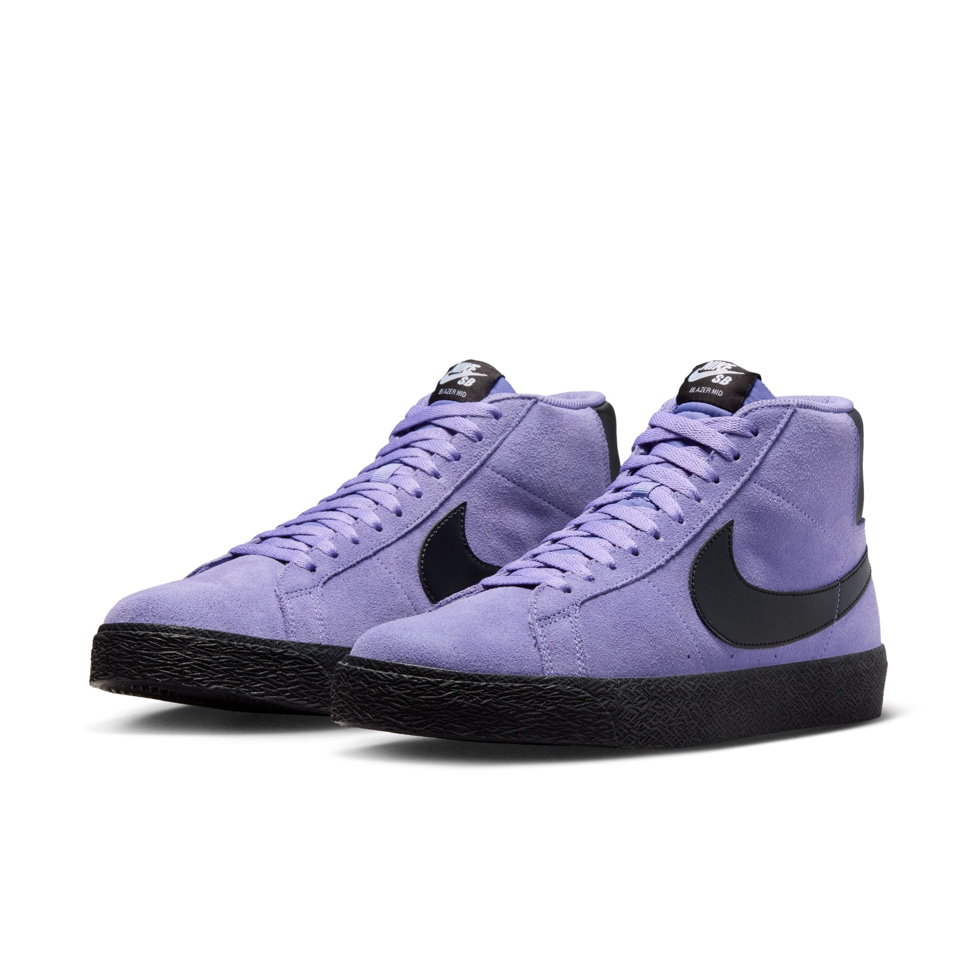 Nike SB Blazer Mid Shoes - Dusty Amethyst/Black-Dusty Amethyst