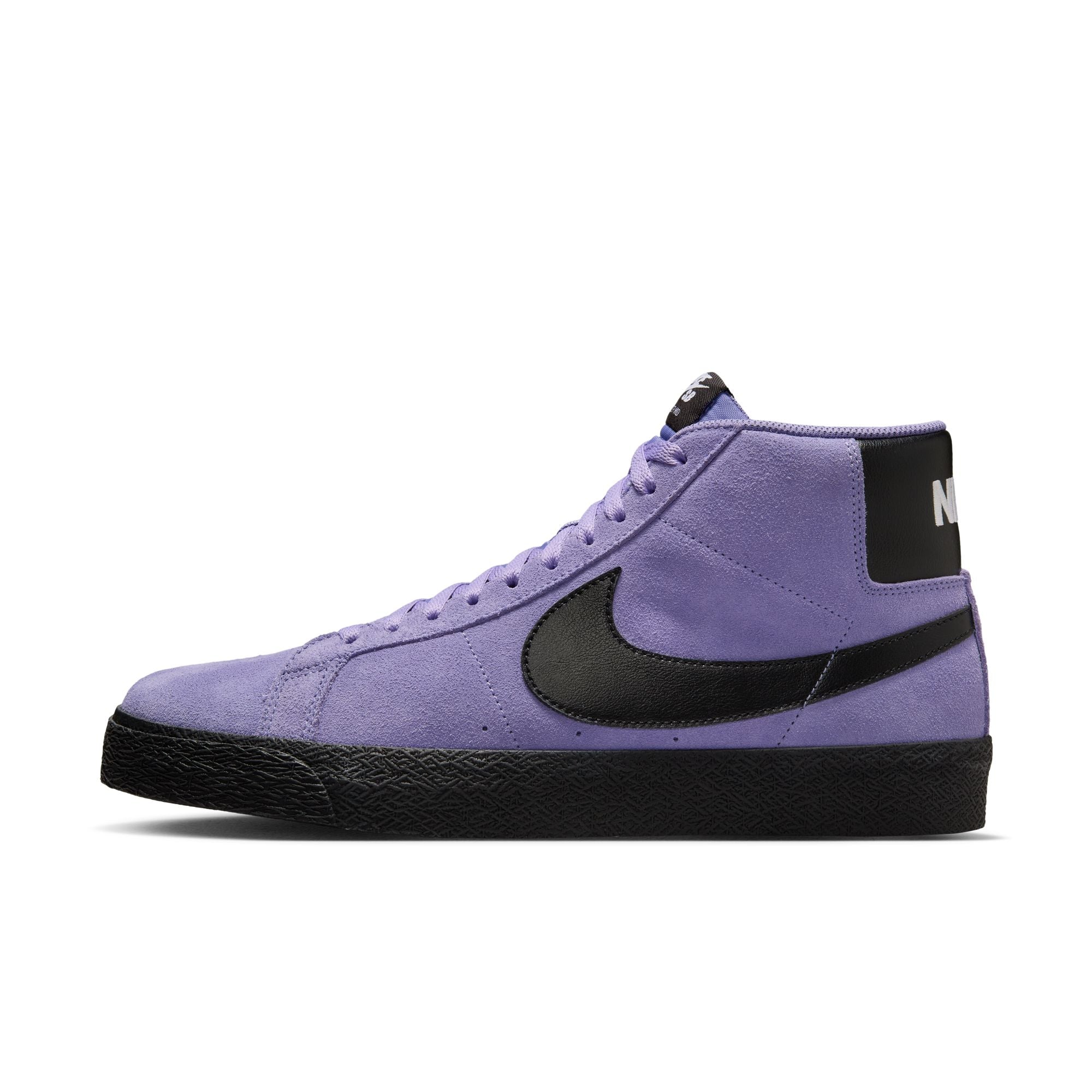 Nike SB Blazer Mid Shoes - Dusty Amethyst/Black-Dusty Amethyst