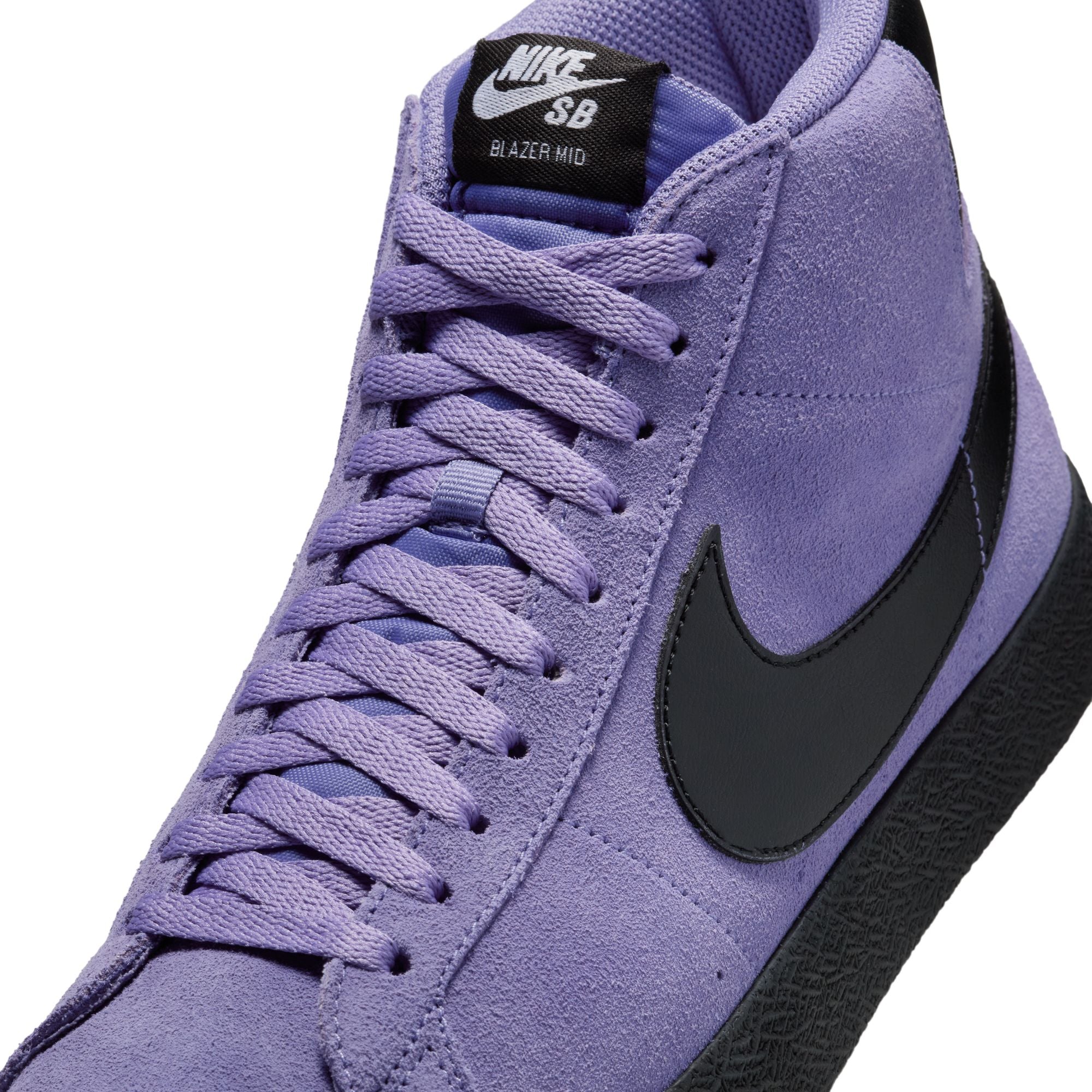 Nike SB Blazer Mid Shoes - Dusty Amethyst/Black-Dusty Amethyst