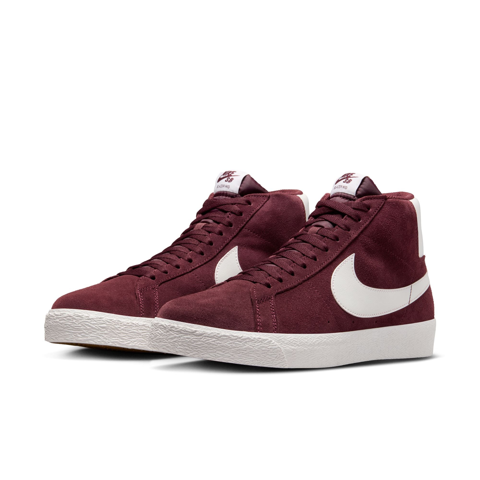 Nike SB Zoom Blazer Mid Shoes - Burgundy Crush/Summit White