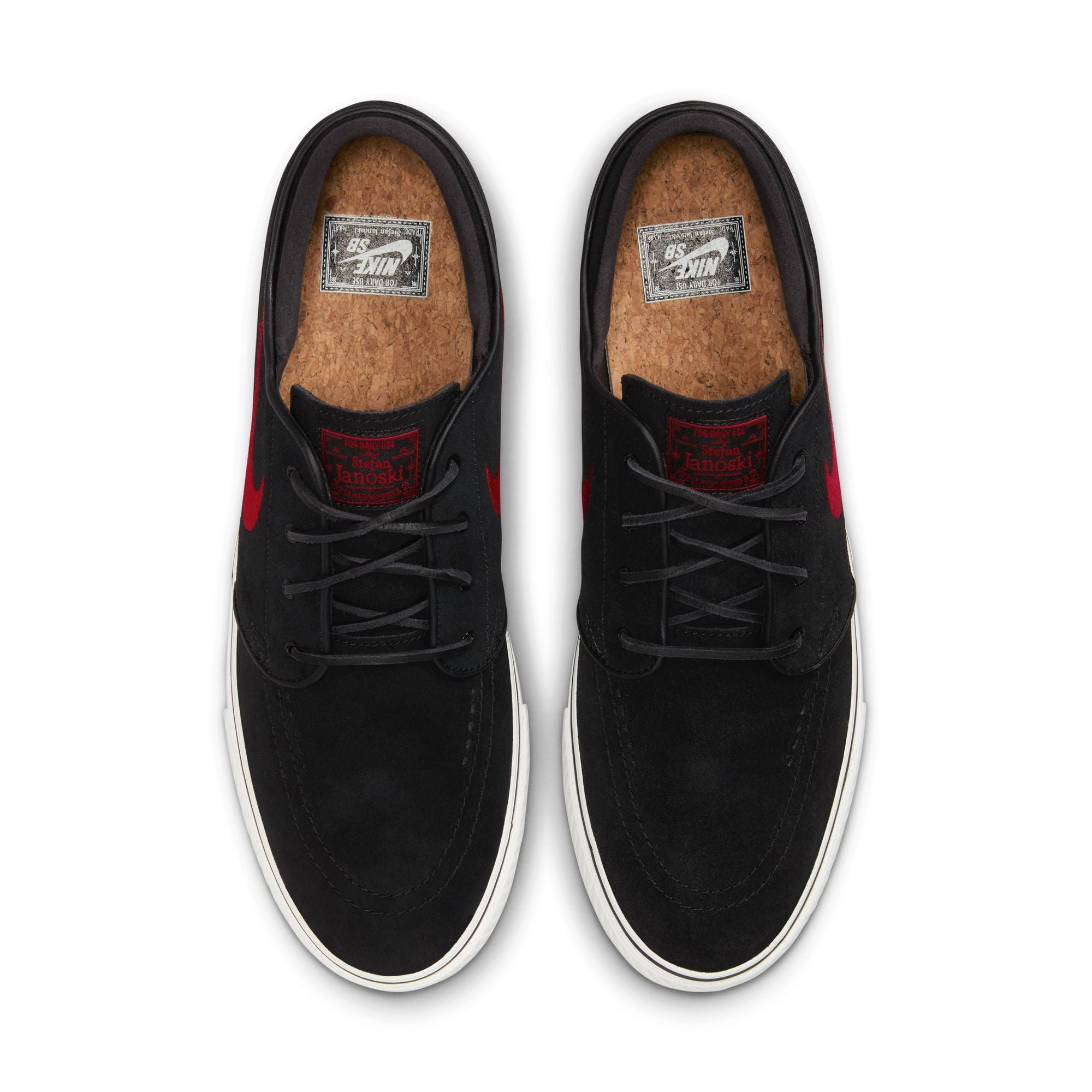 Nike SB Janoski OG+ Shoes - Black/University Red-Black-Summit White