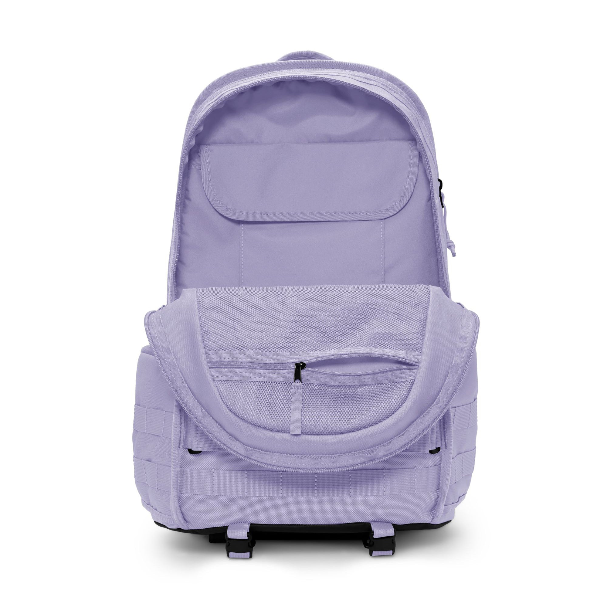 Purple nike sb backpack with adjustable Velcro skate straps and black nike sb logo on front. Free uk shipping over £50