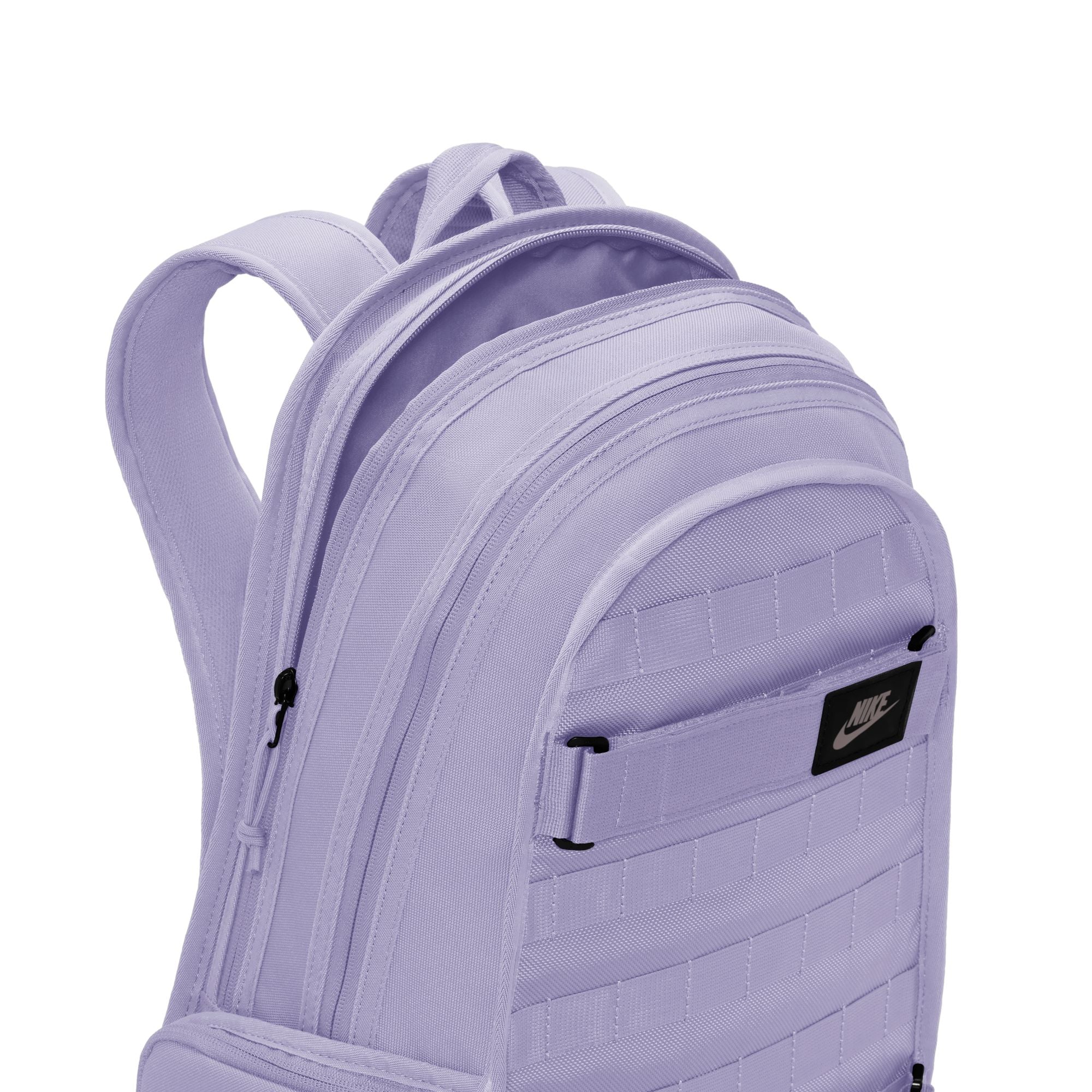 Purple nike sb backpack with adjustable Velcro skate straps and black nike sb logo on front. Free uk shipping over £50