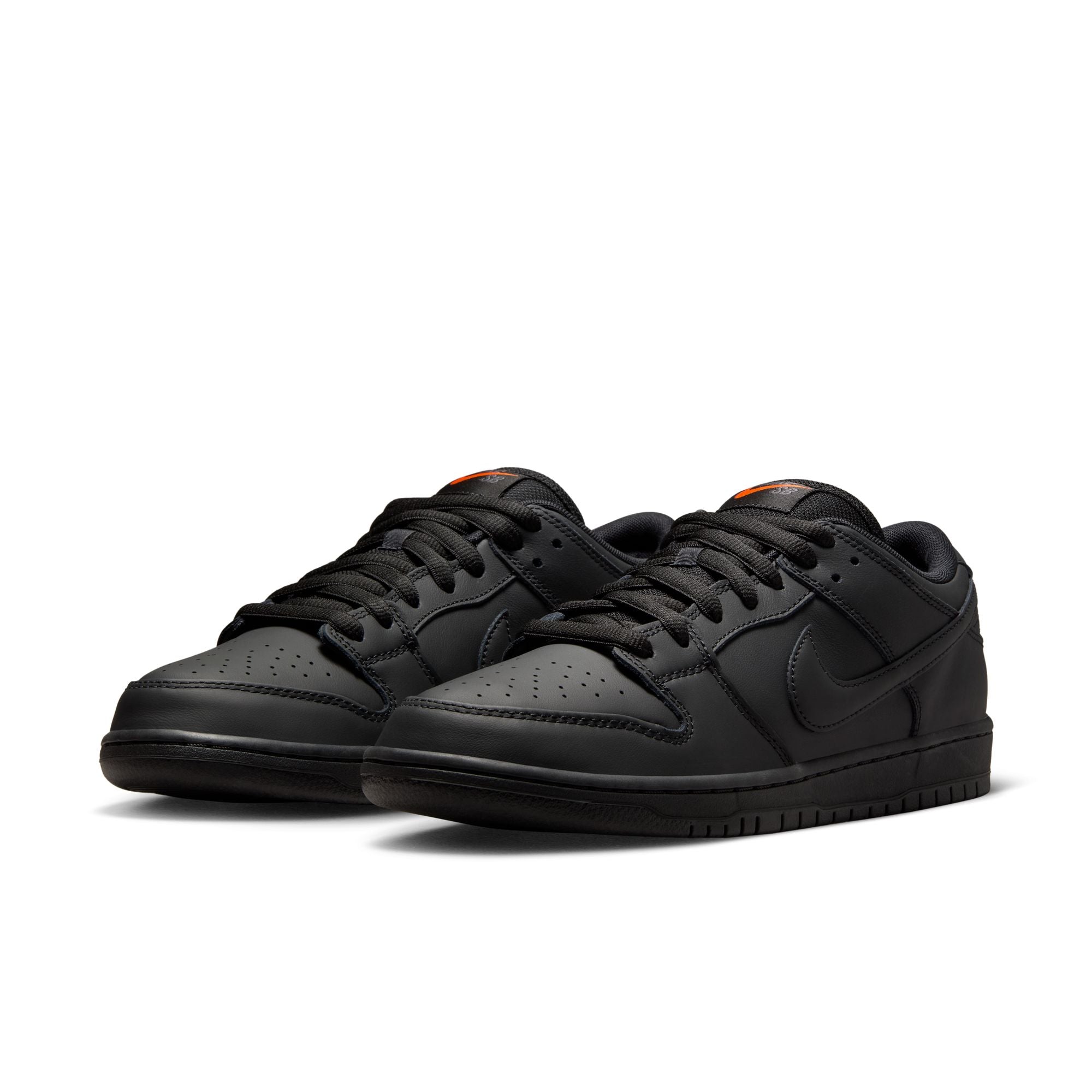 Nike SB Dunk Low Pro ISO Shoes - Black/Black-Black