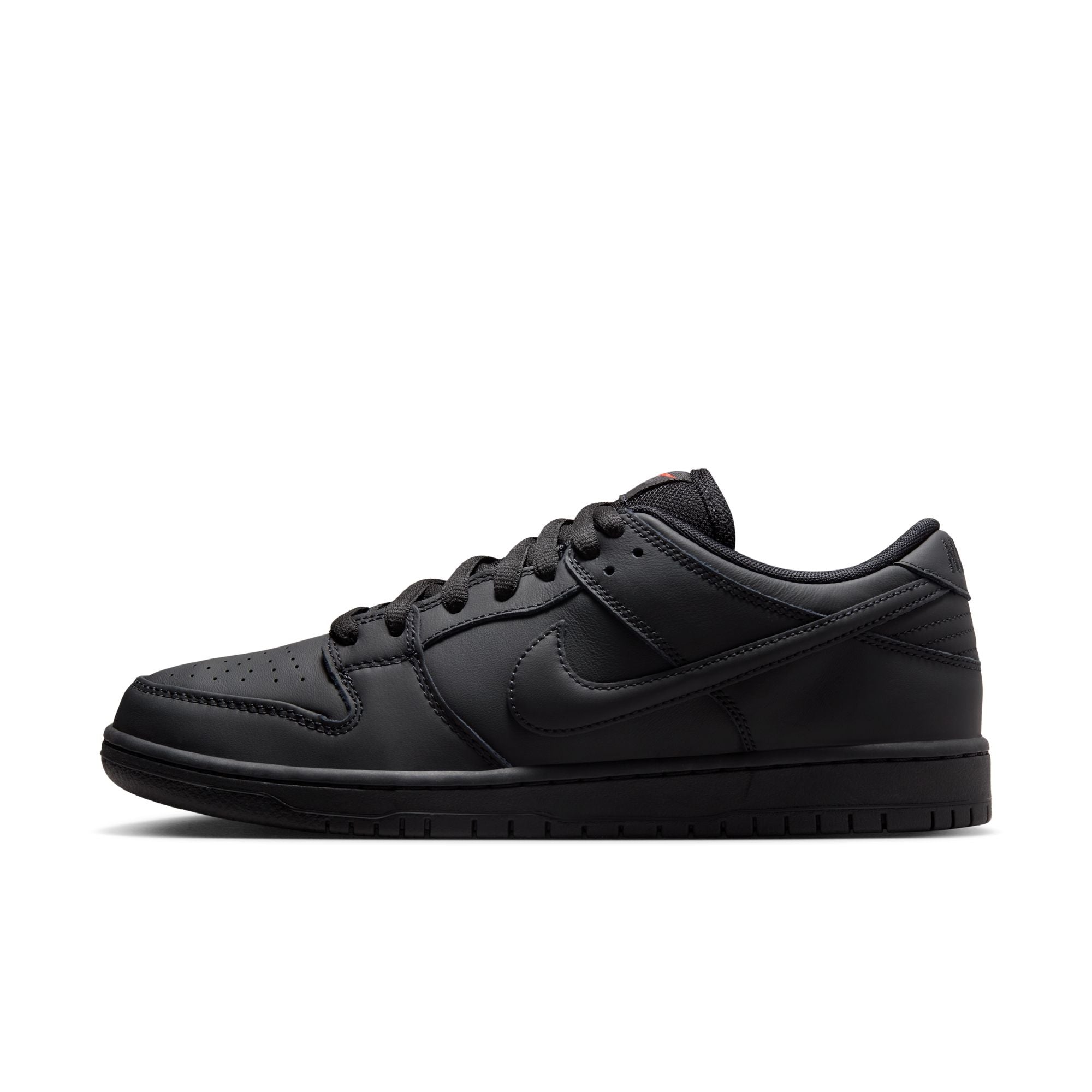 Nike SB Dunk Low Pro ISO Shoes - Black/Black-Black