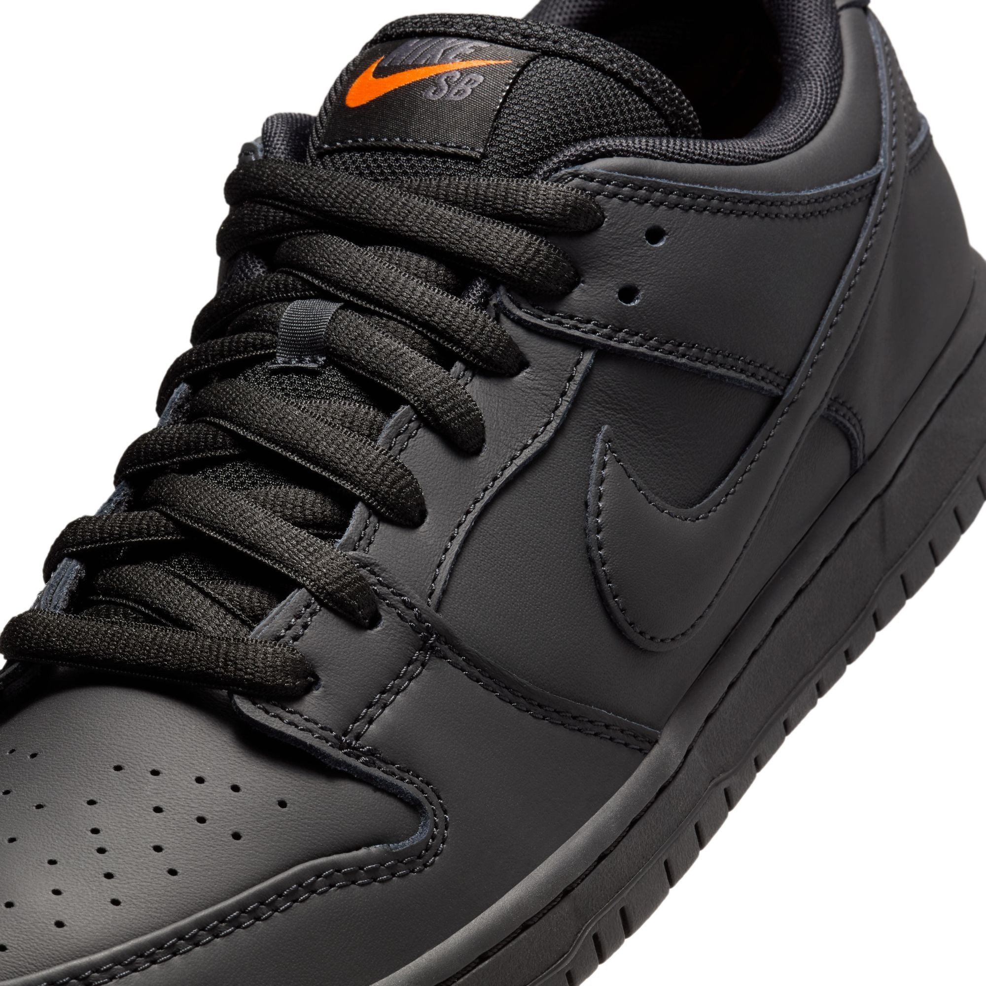 Nike SB Dunk Low Pro ISO Shoes - Black/Black-Black