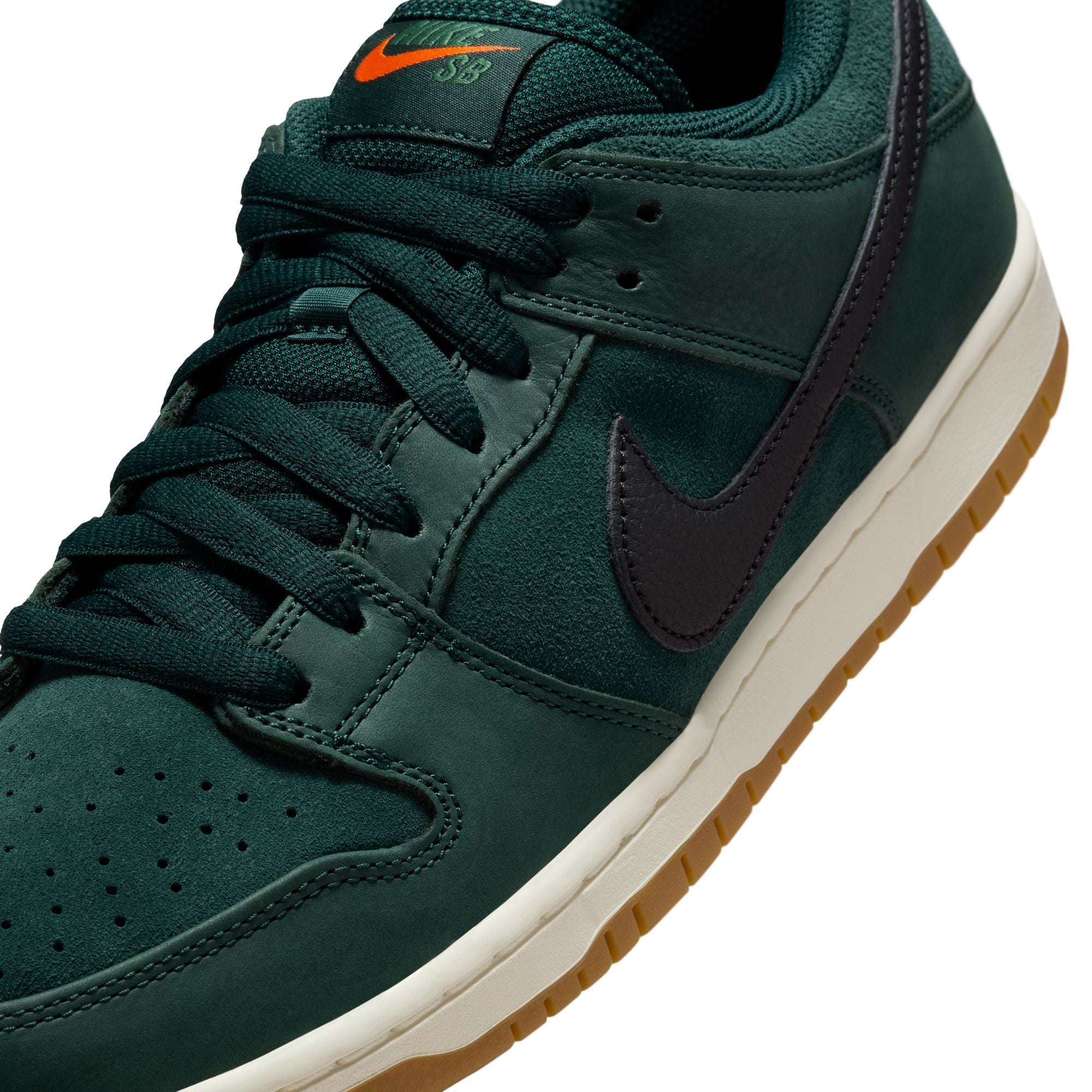 Nike SB Dunk Low Pro ISO Shoes - Deep Fir/Black-Fir-Sail