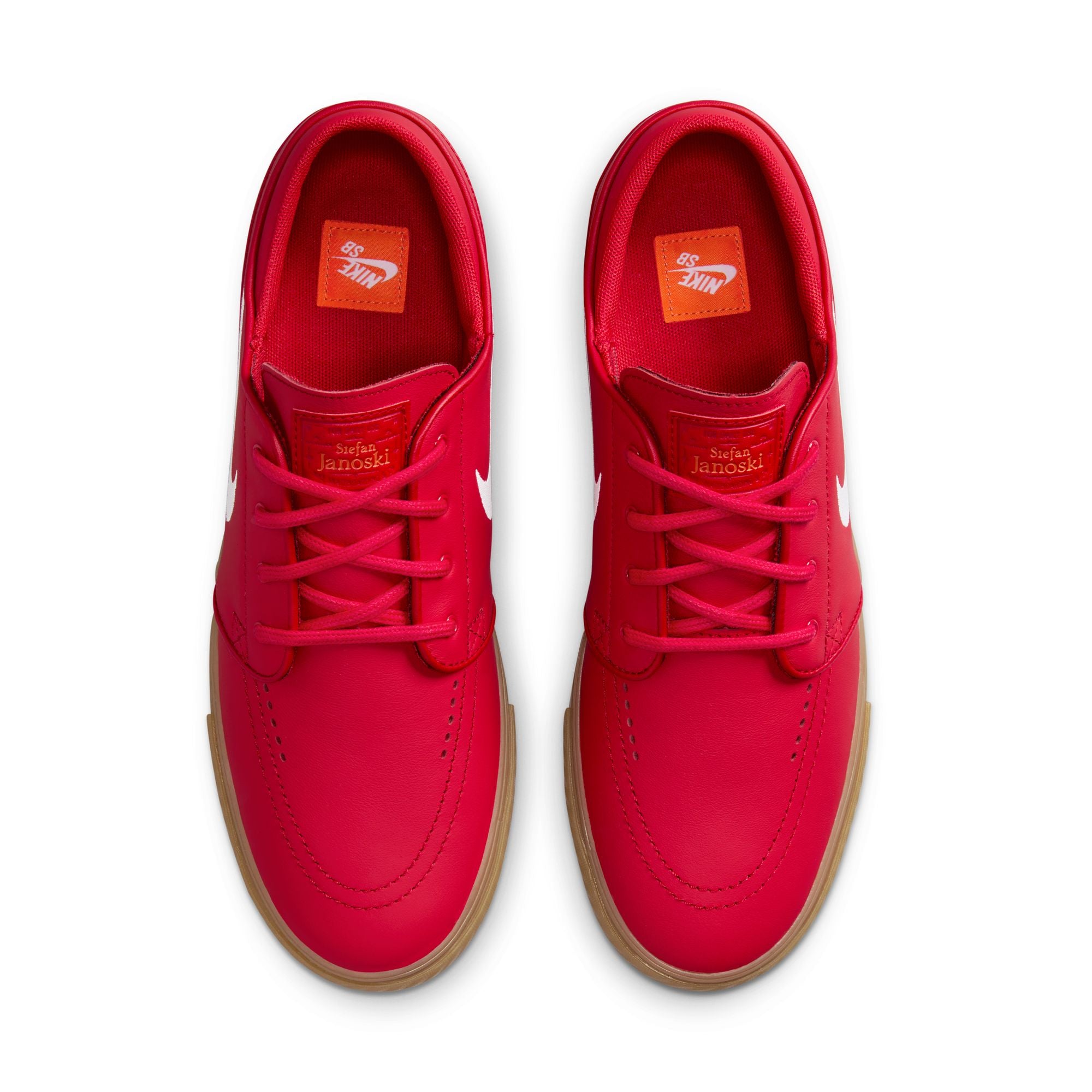 Nike SB ISO Janoski OG+ Shoes - University Red/White-Gum