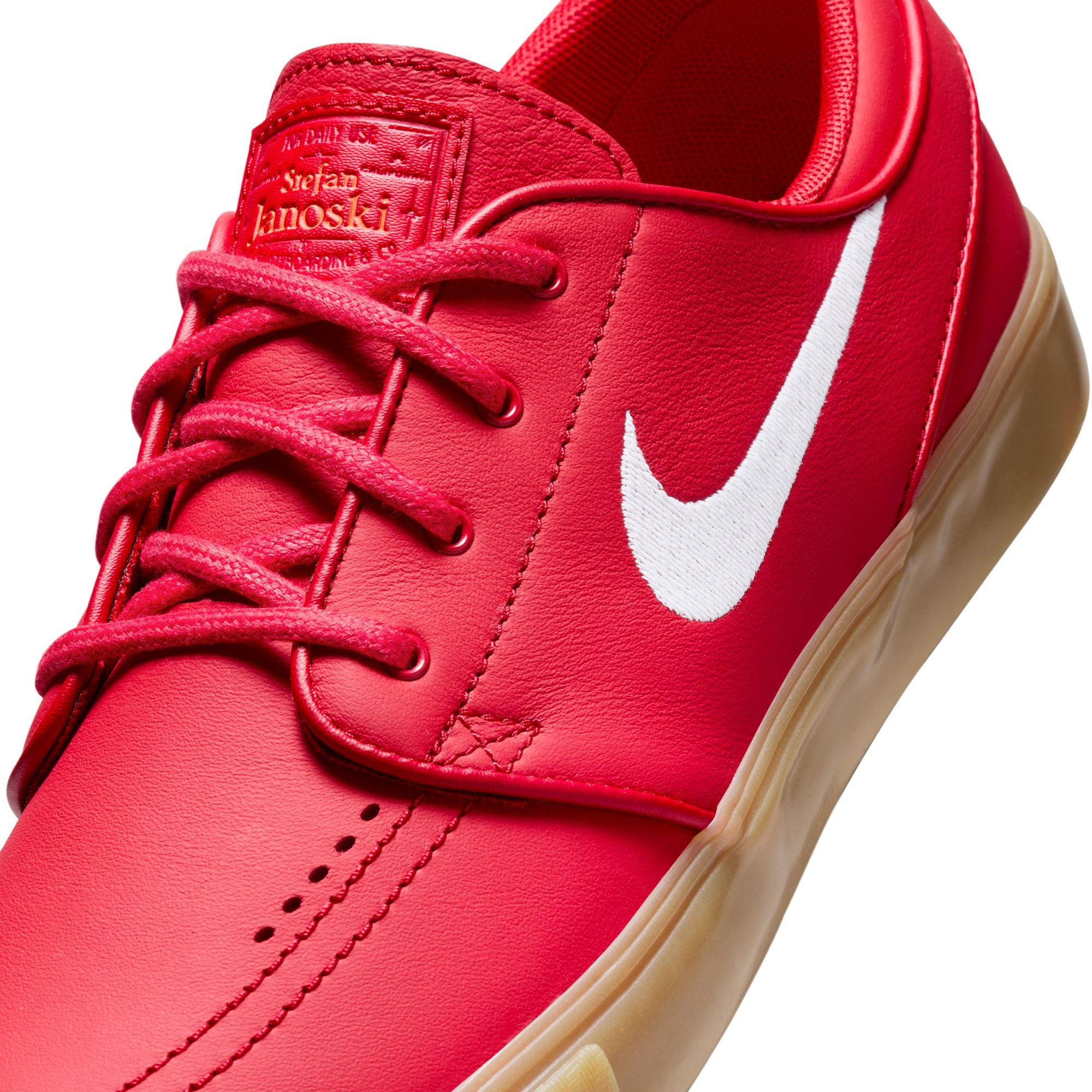 Nike SB ISO Janoski OG+ Shoes - University Red/White-Gum