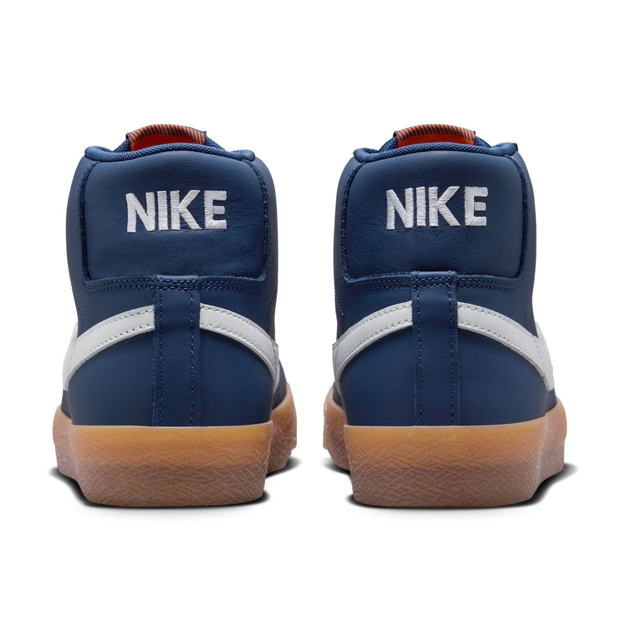 Nike SB ISO Zoom Blazer Mid Shoes - Navy/White-Gum-Light Brown