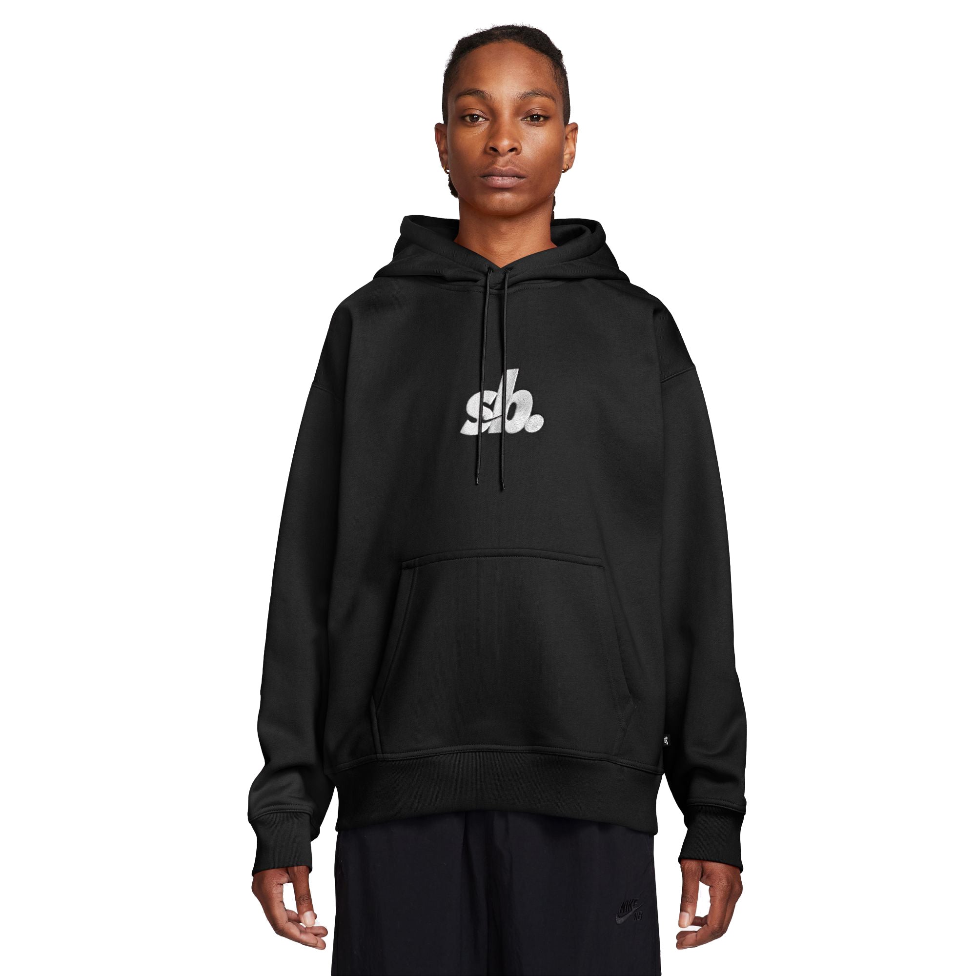 Nike SB Embroidered Logo Hooded Sweatshirt - Black