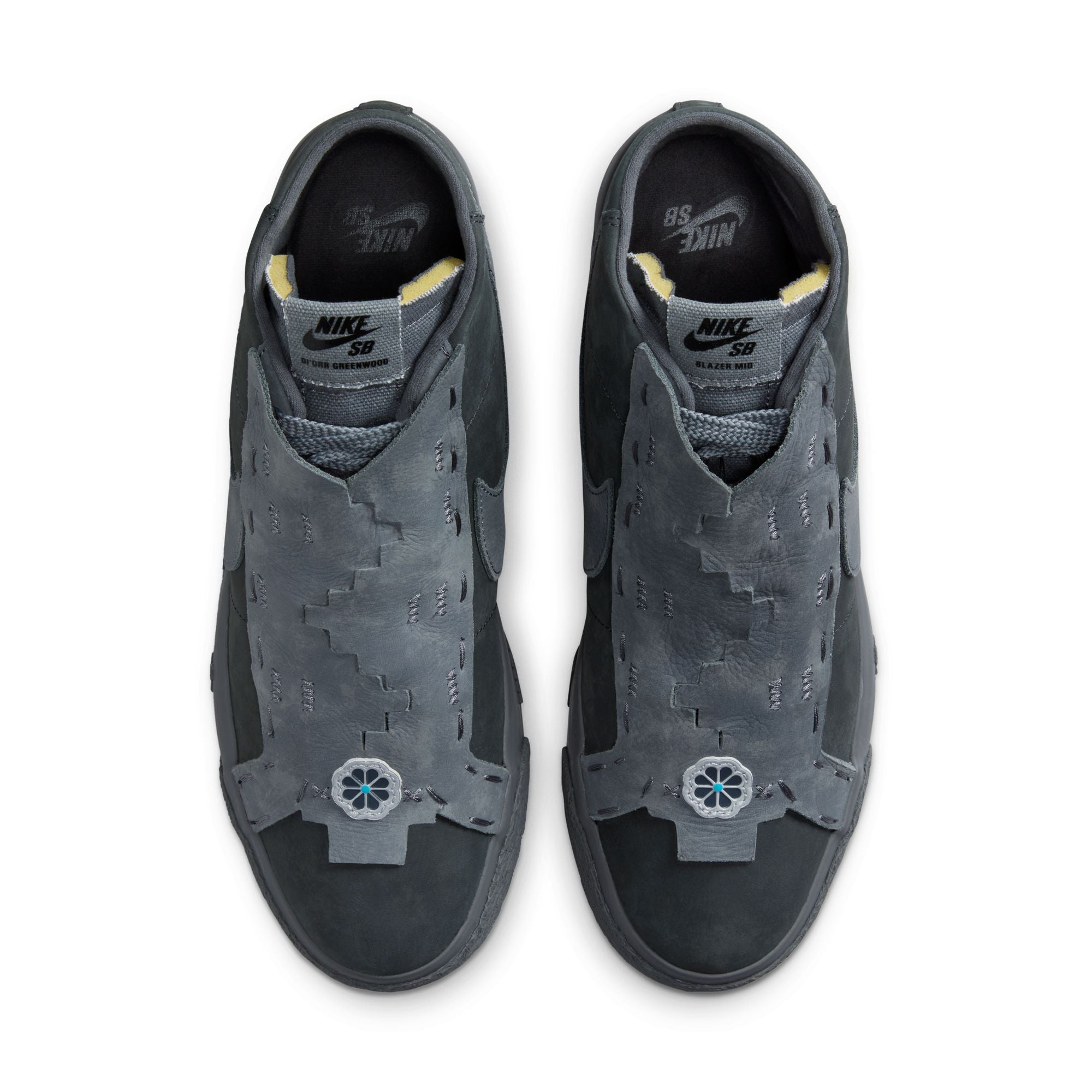 Nike SB x Di'Orr Greenwood Blazer Mid Shoes - Anthracite/Dark Smoke Grey