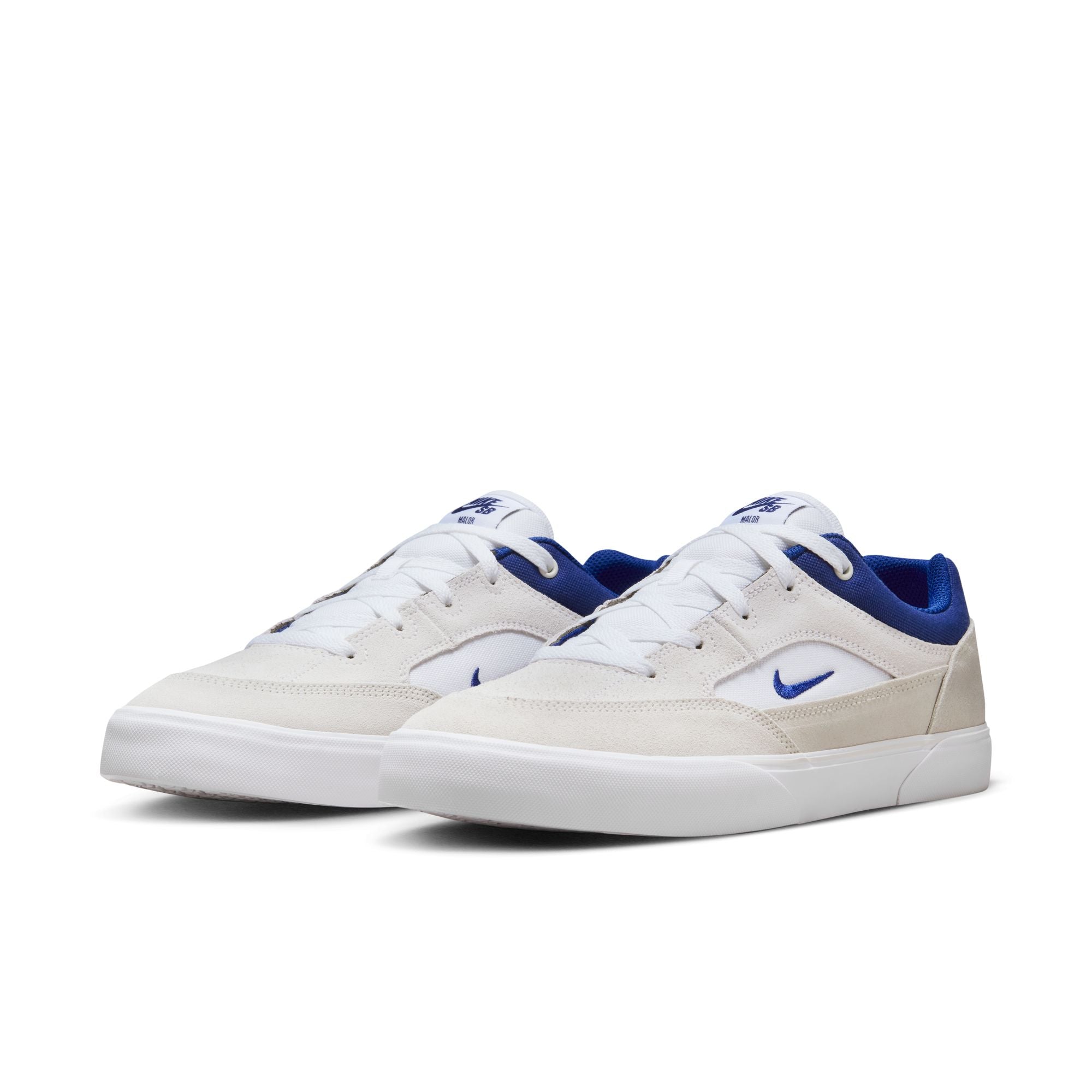 Nike SB Malor Shoes - White/Deep Royal Blue-Platinum Tint